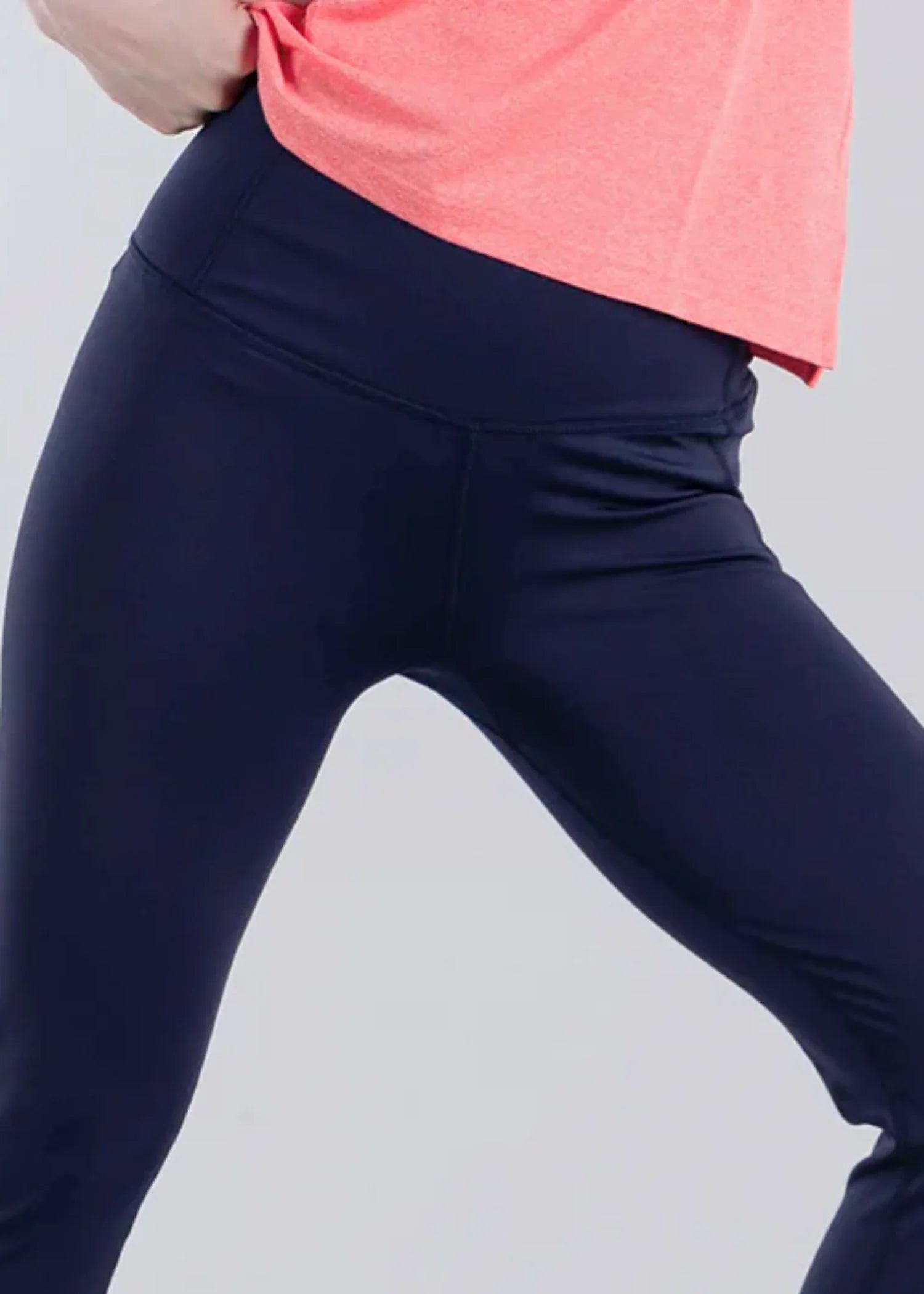 microfiber polyester Leggings in Navy blue