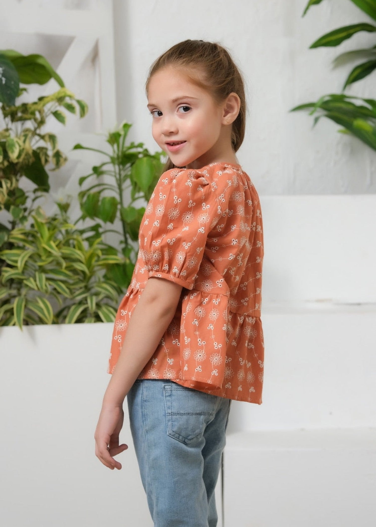 Top in Burnt orange