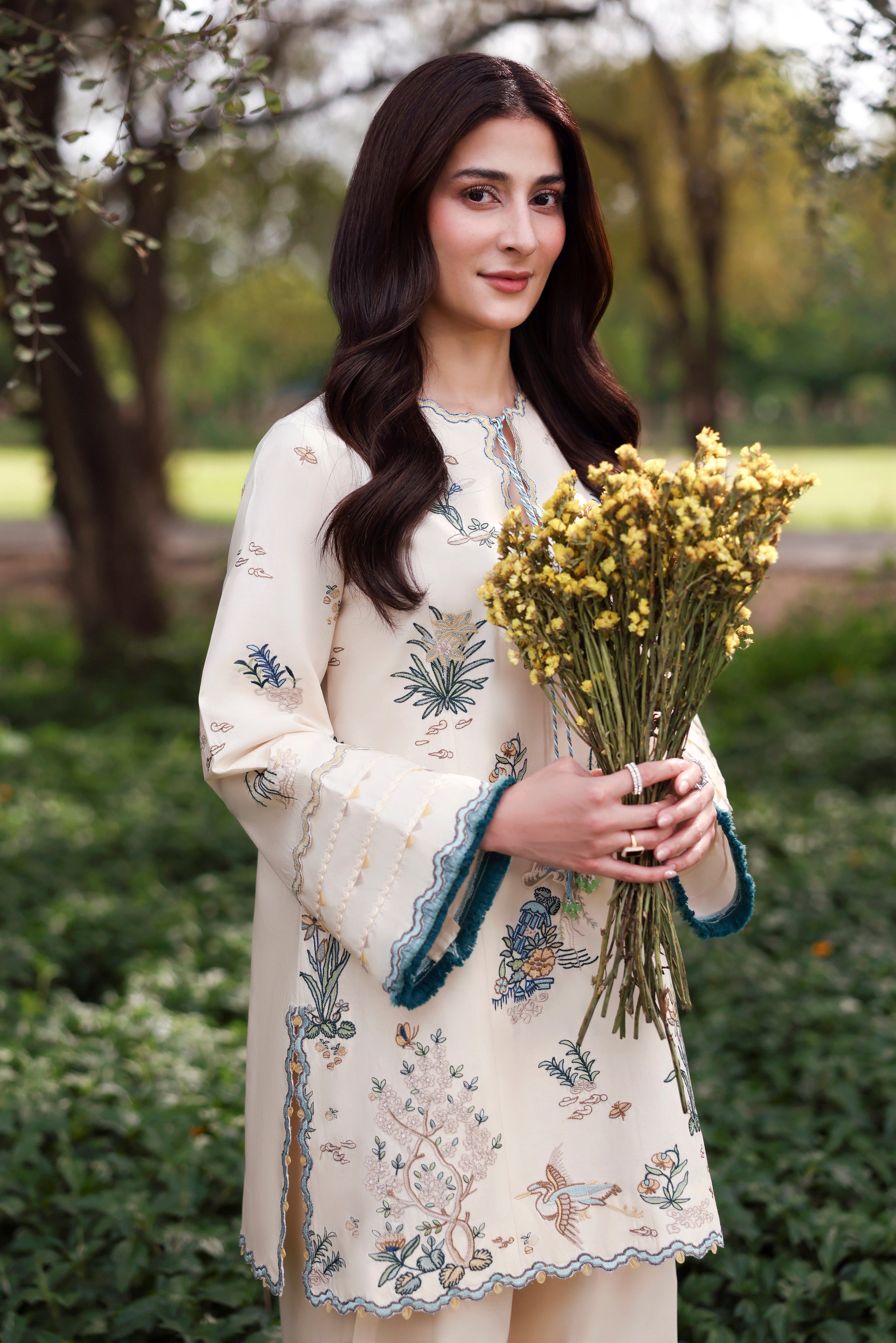 pure cotton Kurta Set in Cream