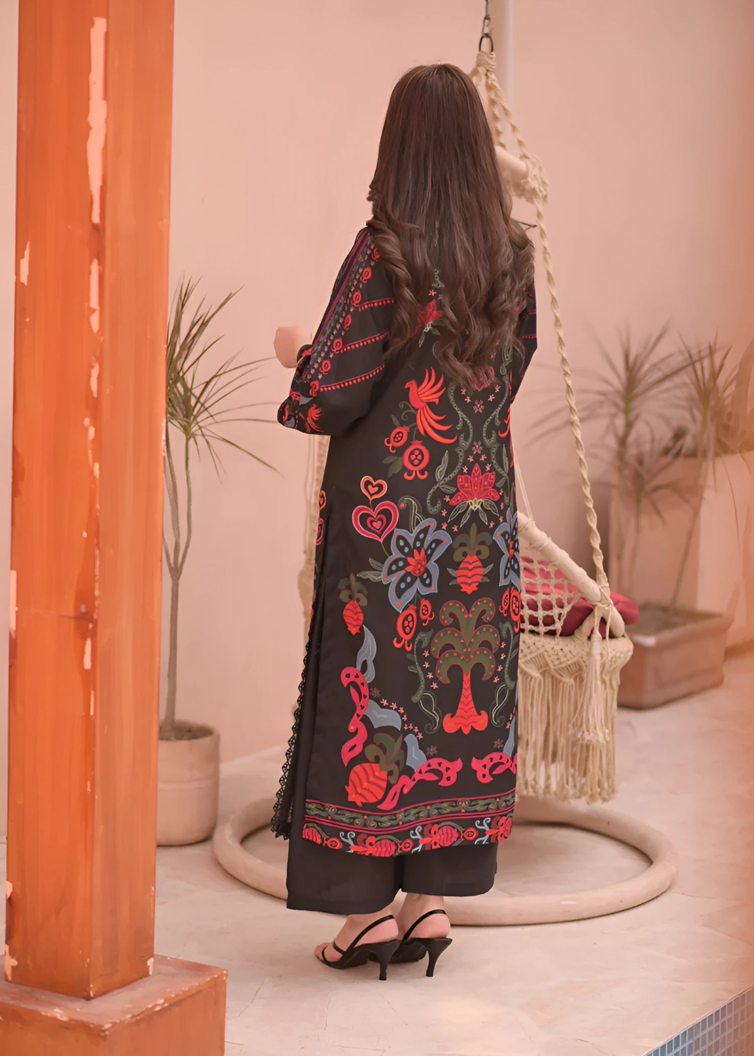 silk grip Kurta Set in Multi