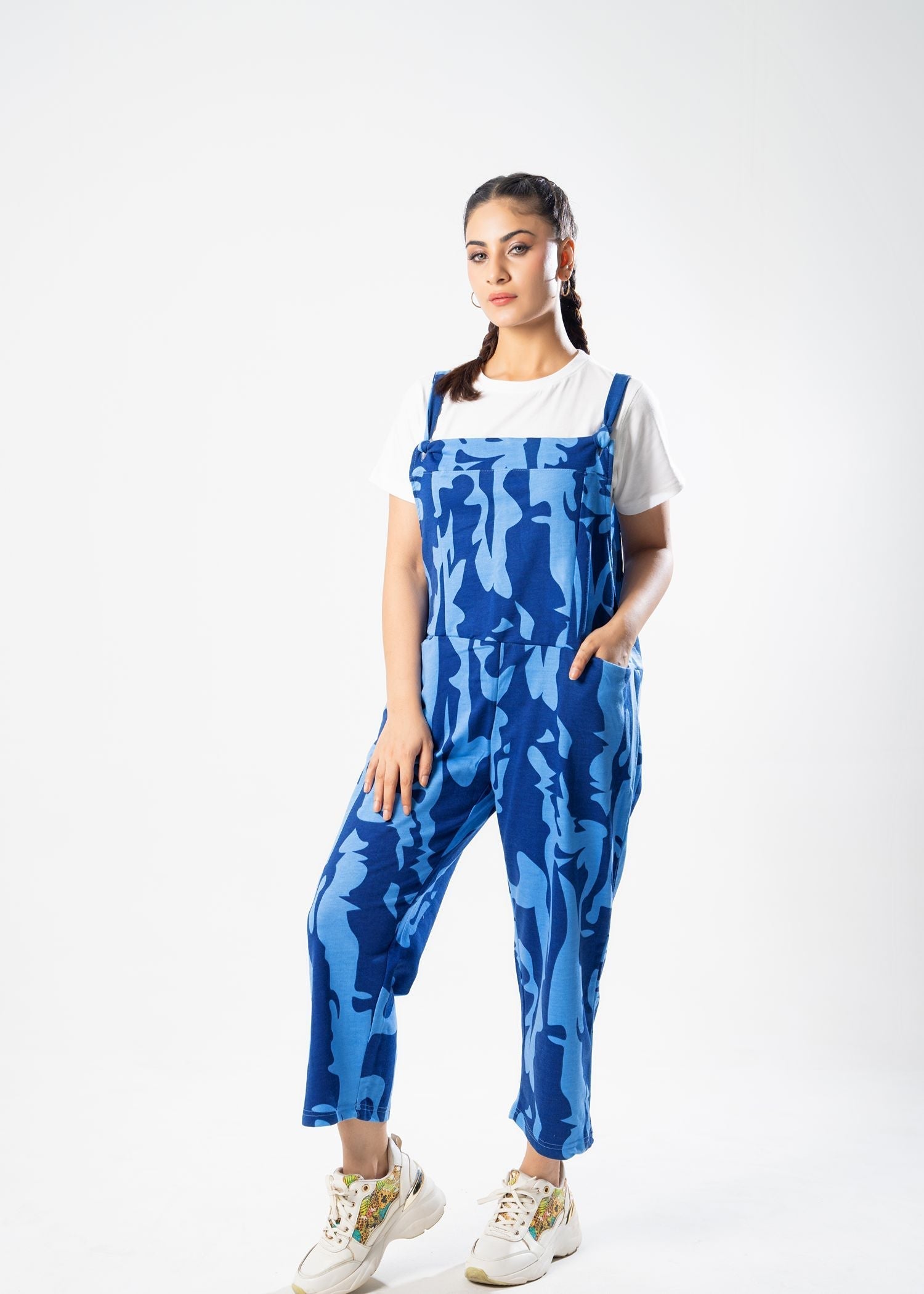 terry Jumpsuit in Royal blue