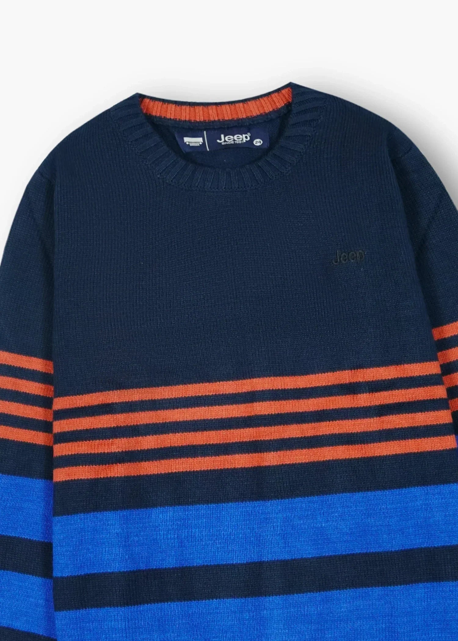 cotton Sweater in Navy blue