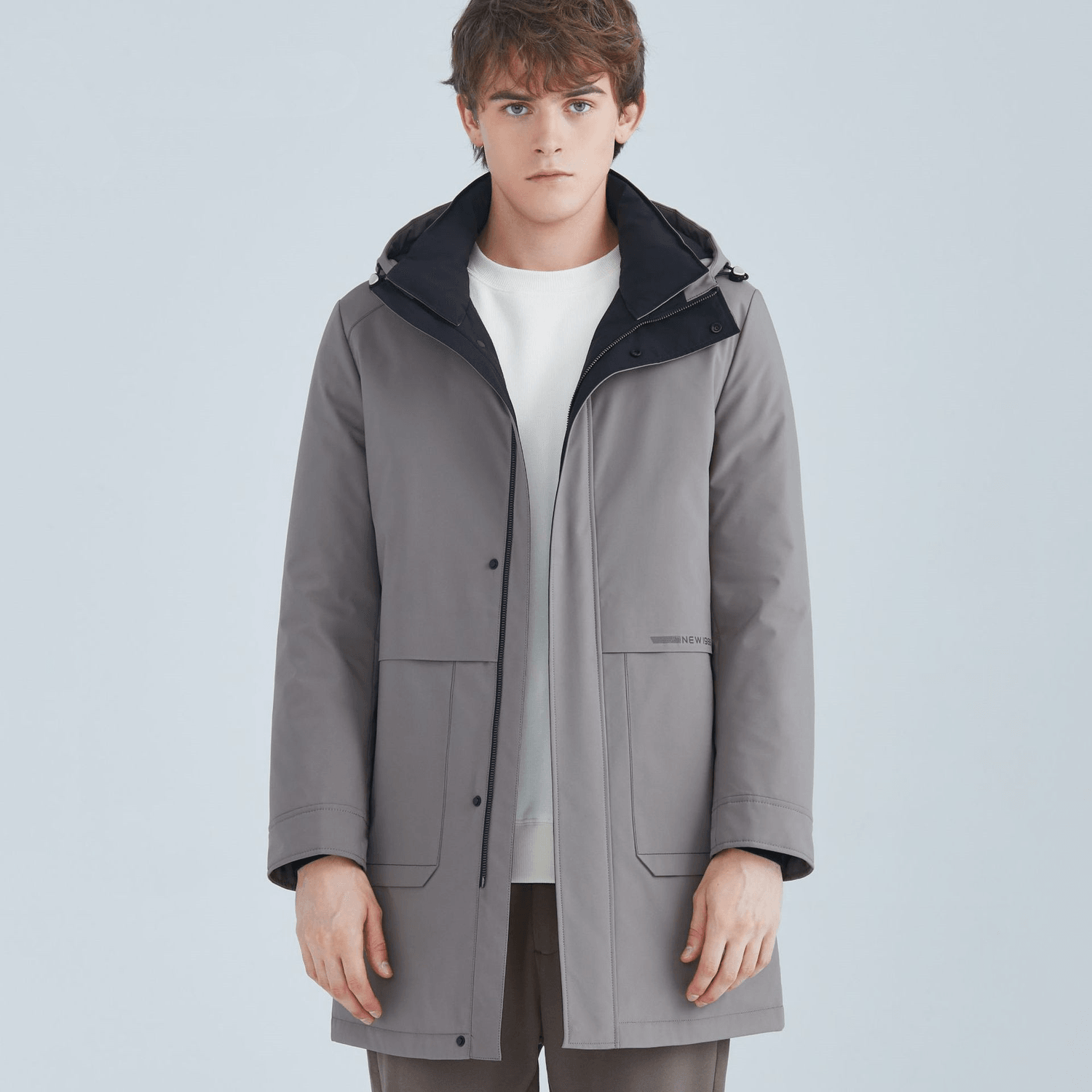 Fashion White Duck down Hooded down Jacket Men