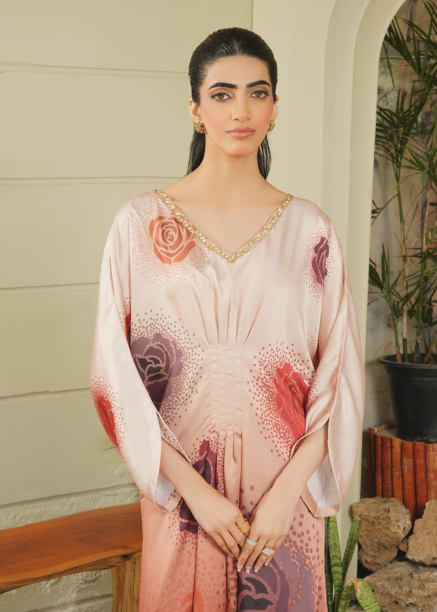 charmuse/shamooz Kaftan in Walnut brown