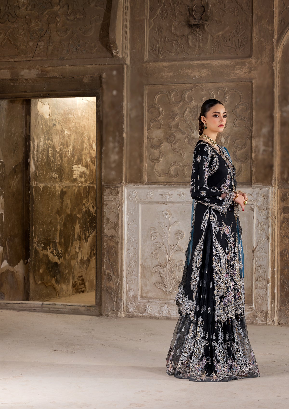 net Sharara in Black