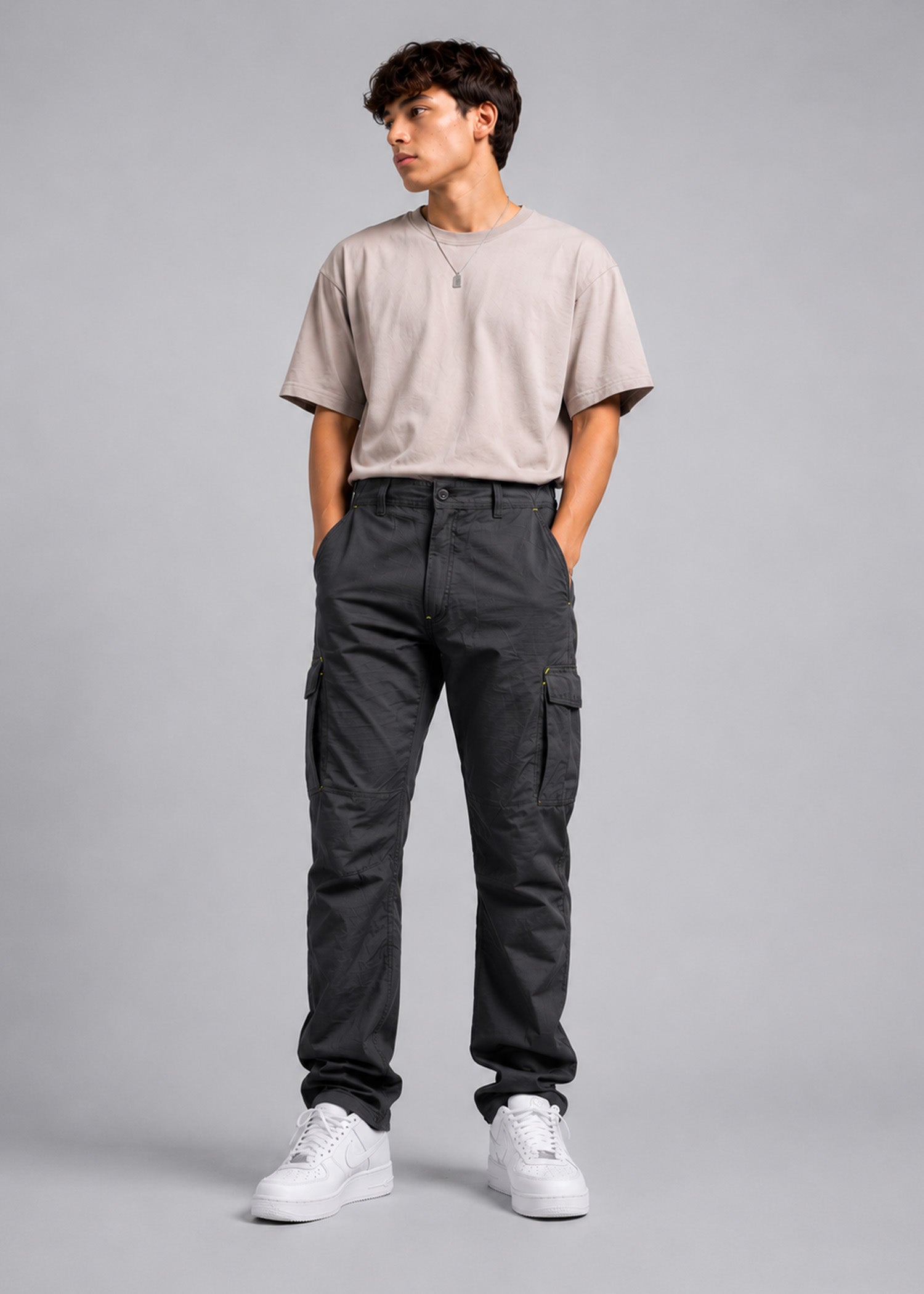 cotton Pants in Black by FLO