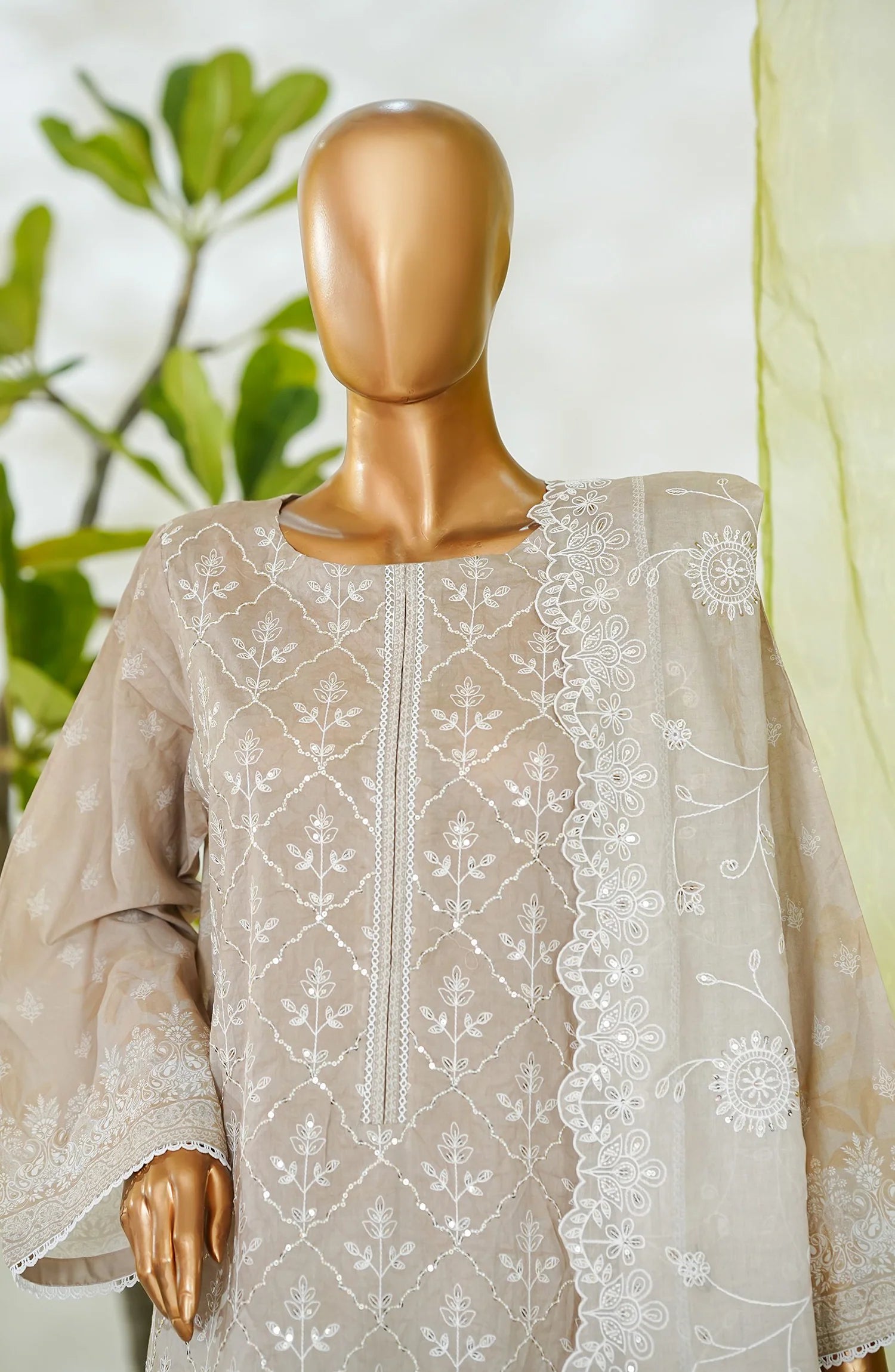 RTW White & White Embroidered Lawn – 9