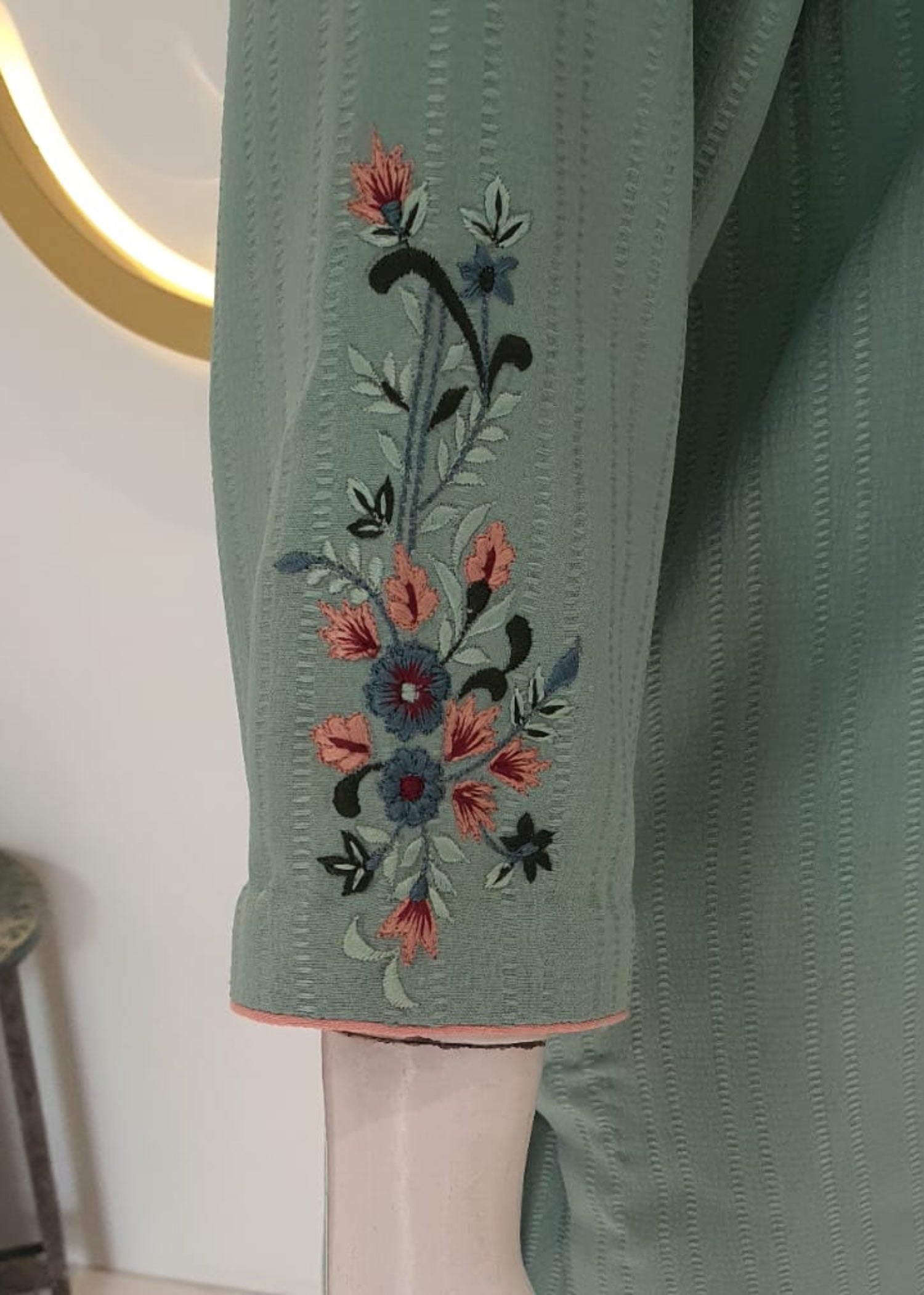 textured wash & wear Co Ord Sets in Sea green