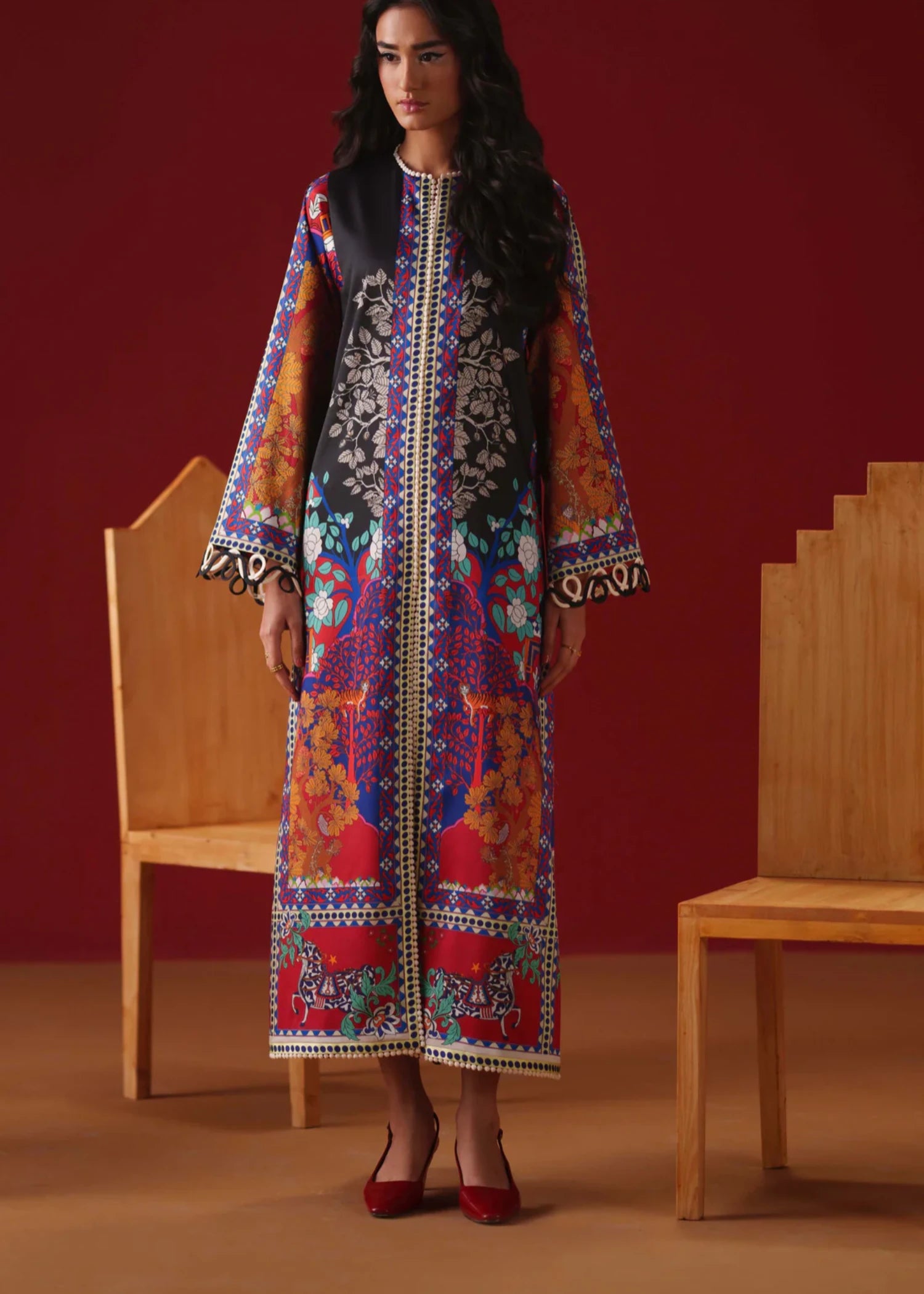 silk Kurti in Multi