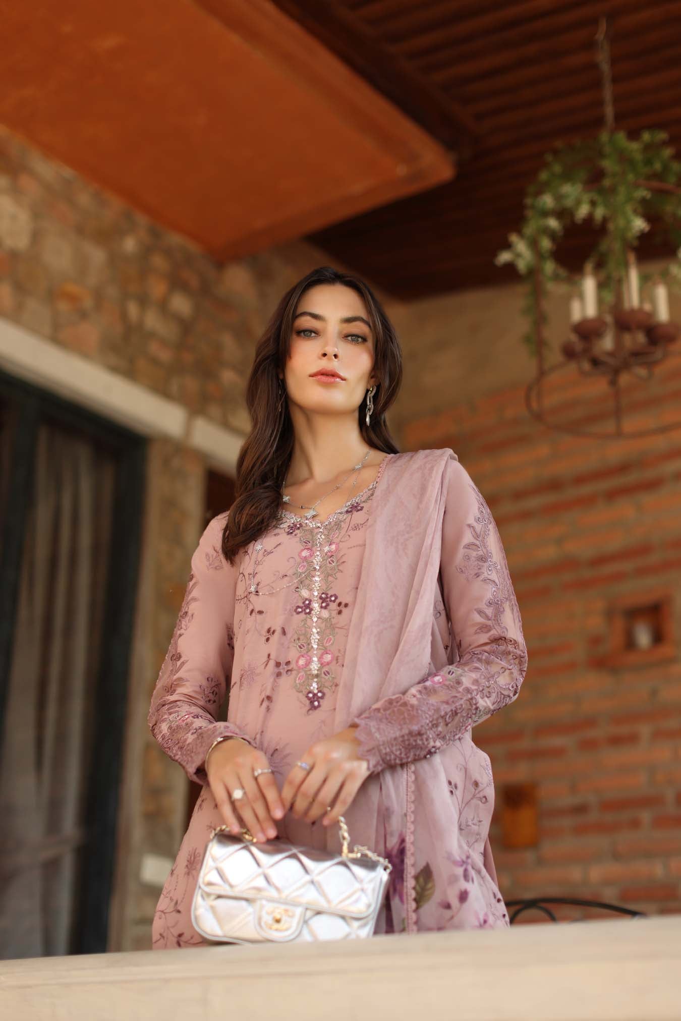 Luxury Eid Schiffli Laserkari Lawn – D1 - B - Sorina