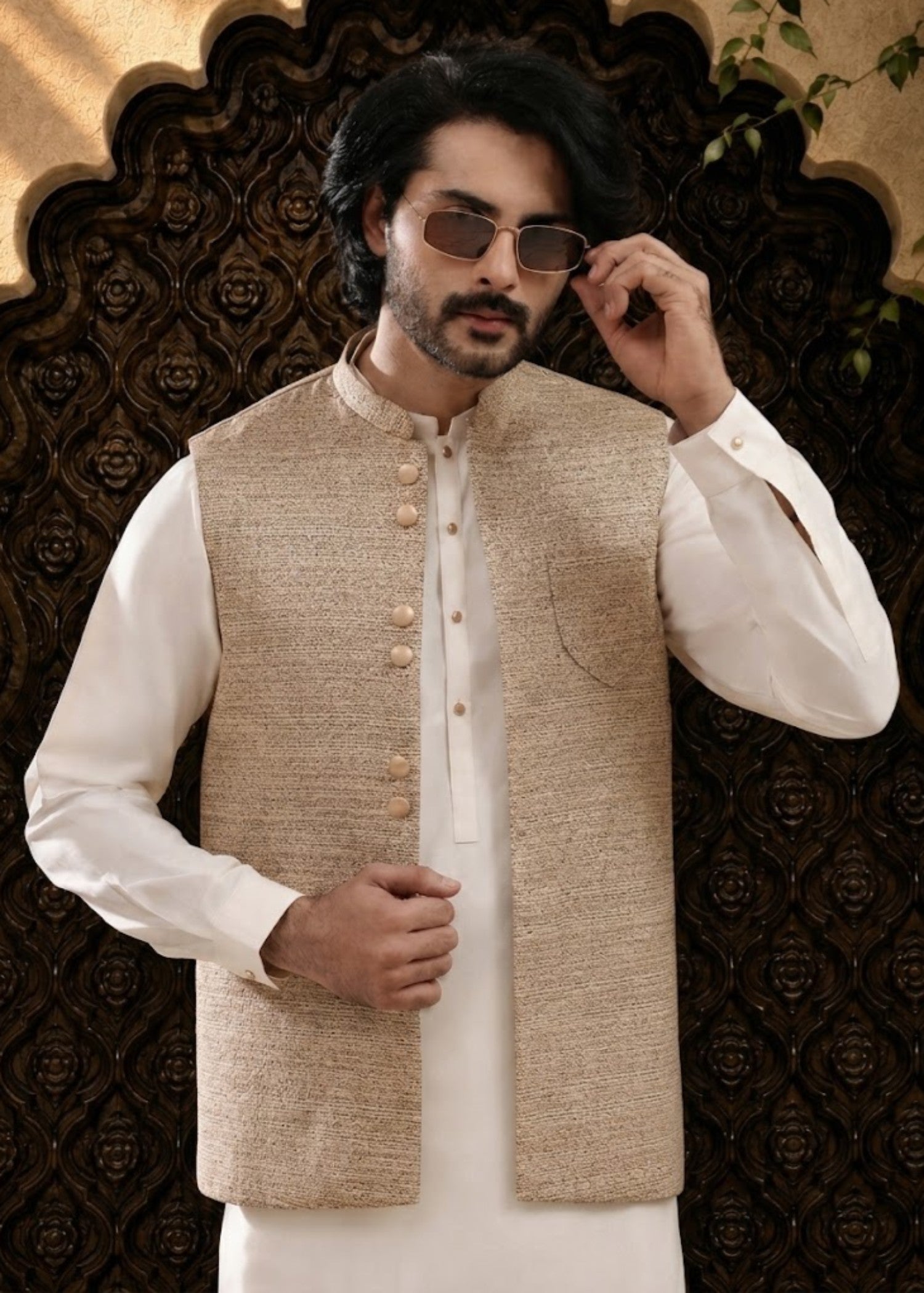 suiting Waistcoat in Buttercream