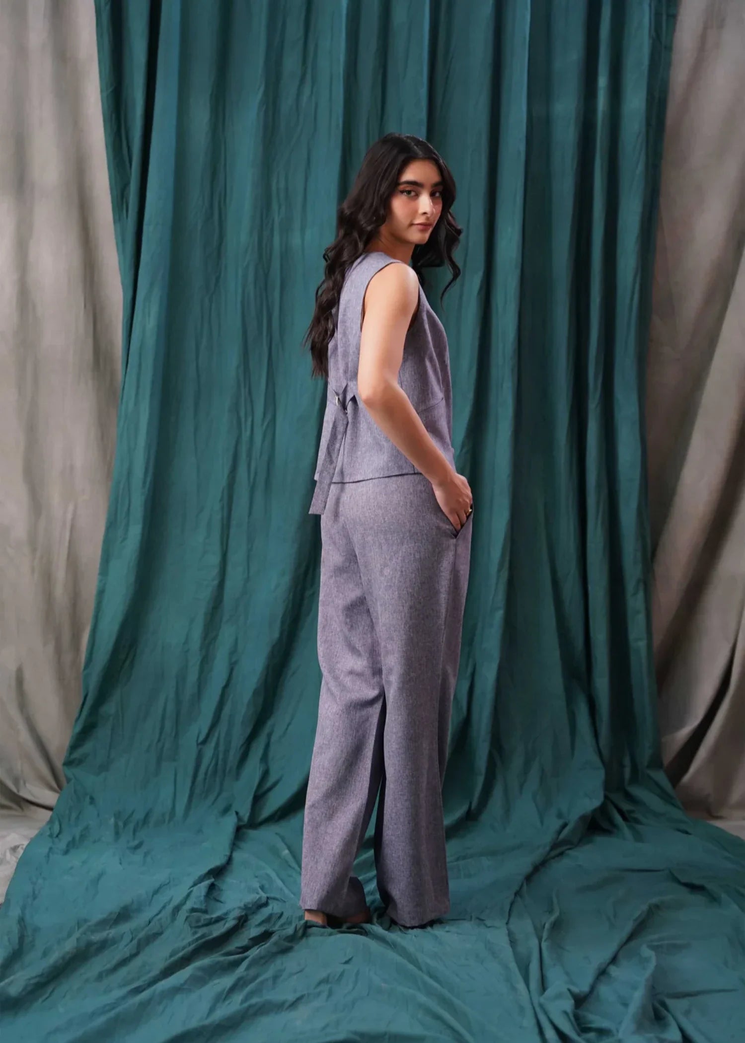 cotton Top in Lavender grey