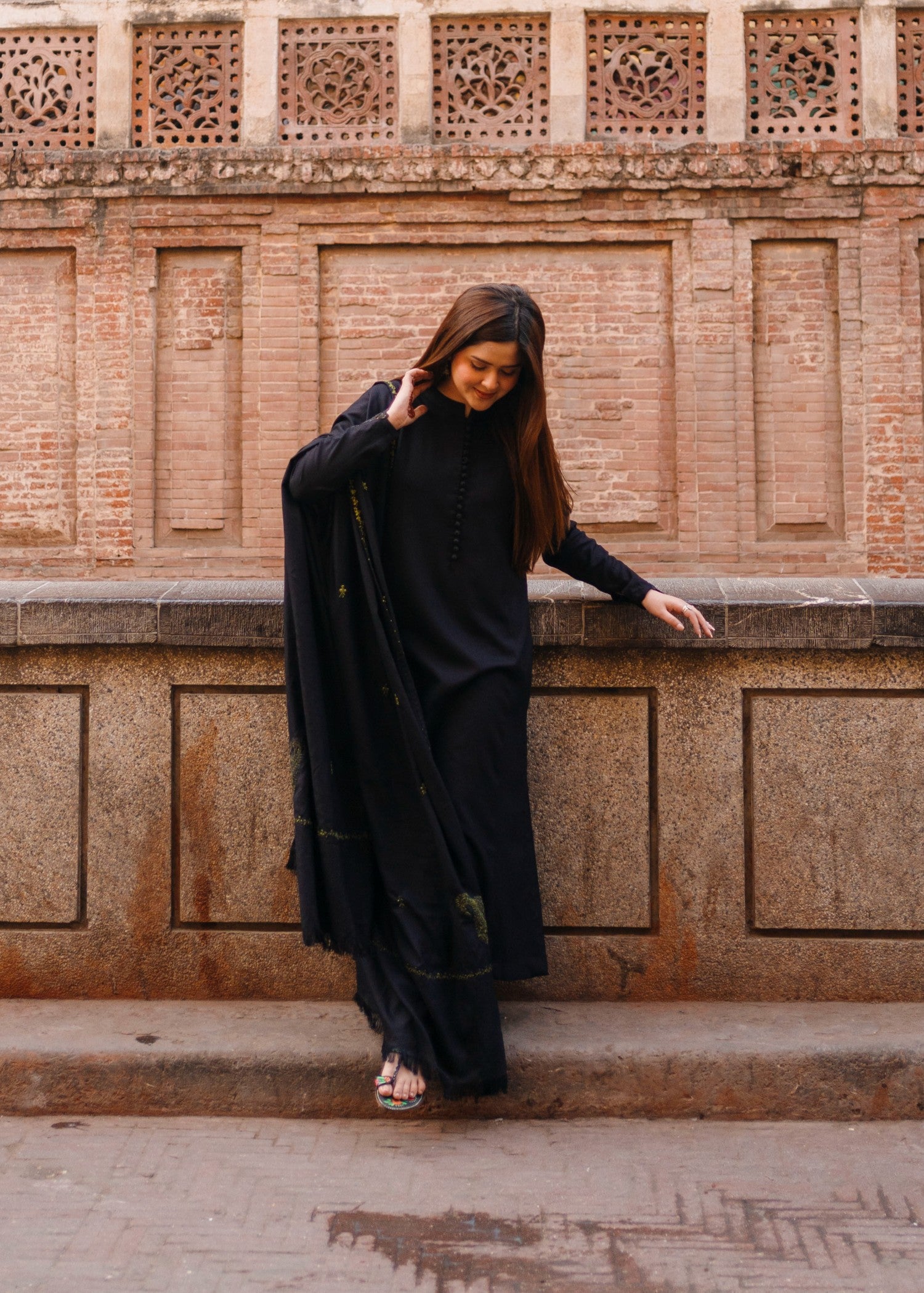 marina Kurta Set in Black