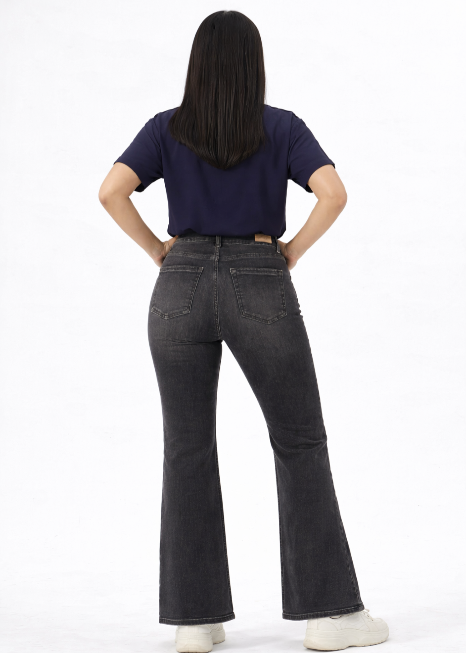 cotton Jeans in Charcoal