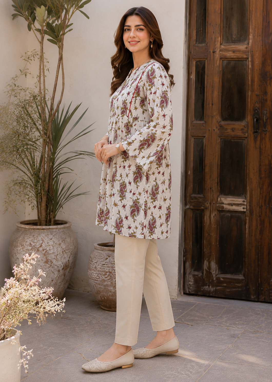 lawn Tunic in White