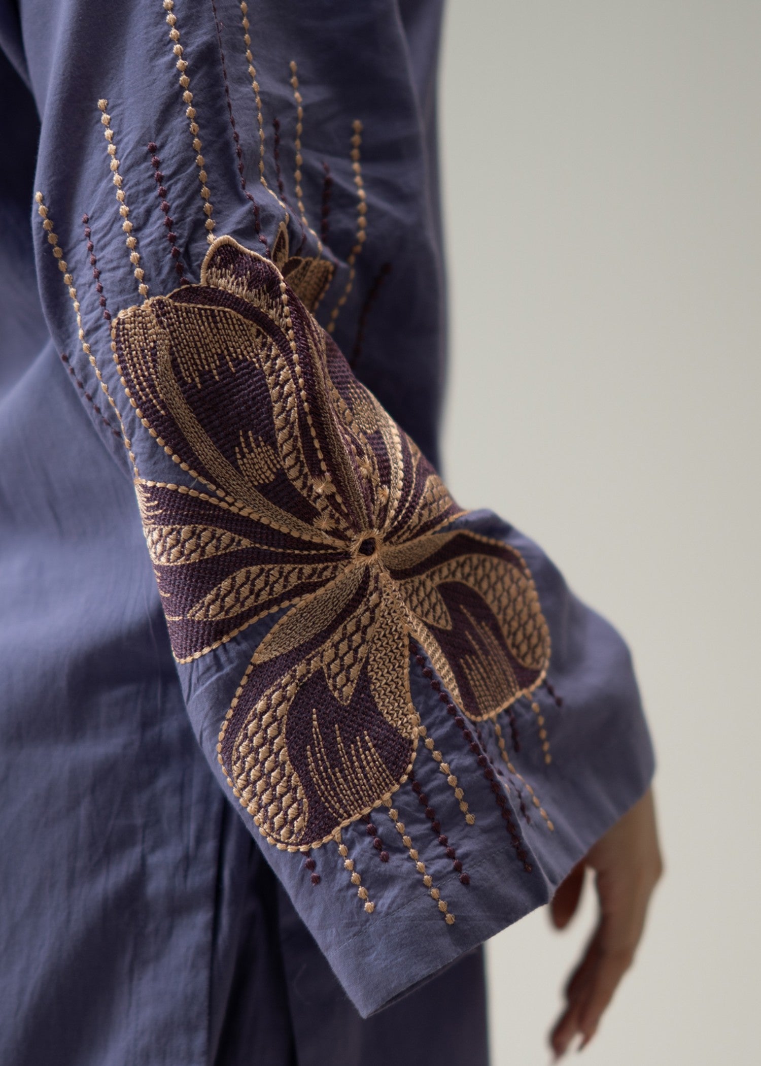 pure cotton Co Ord Sets in Heathered lilac