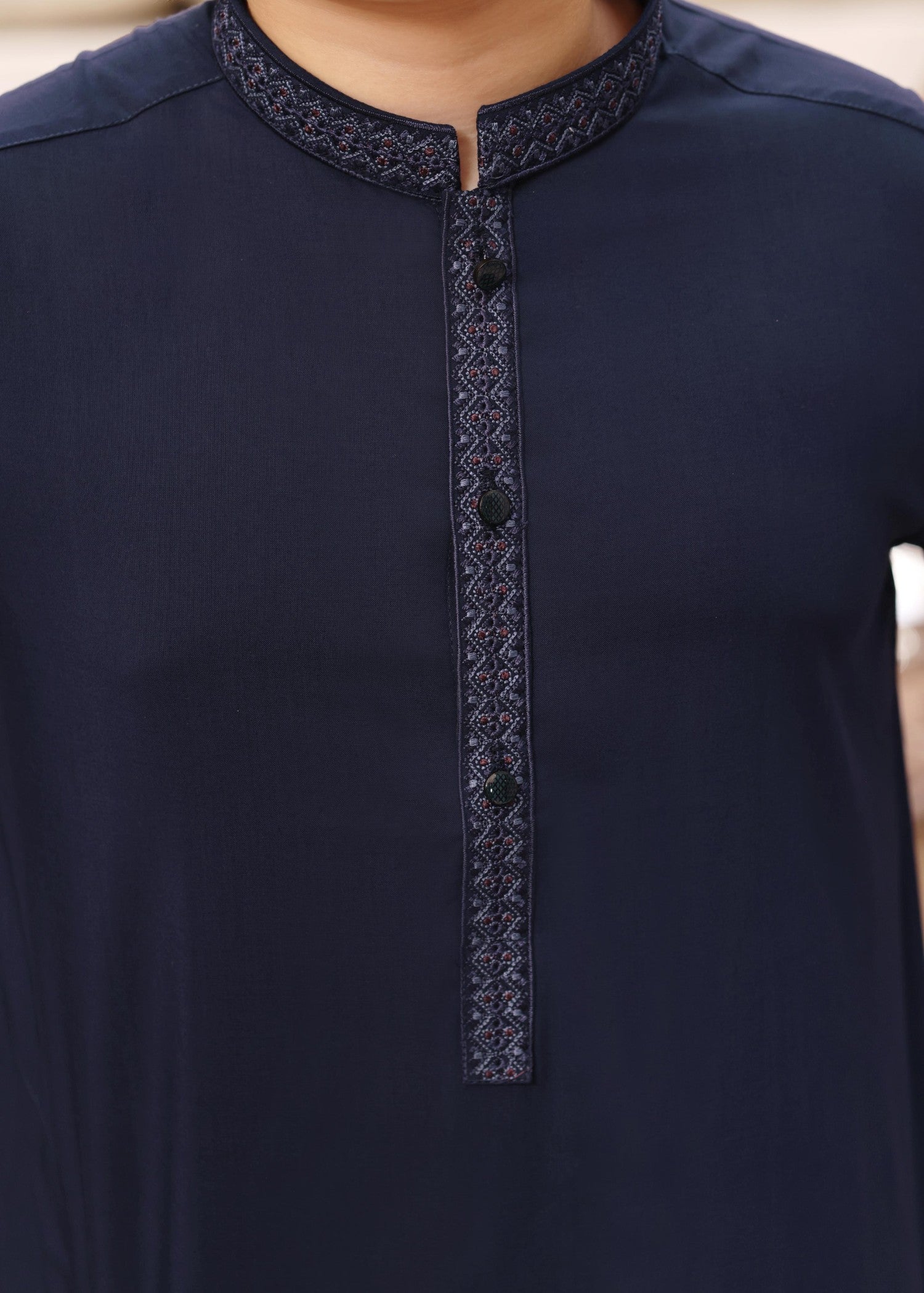 wash & wear Kurta Set in Navy blue