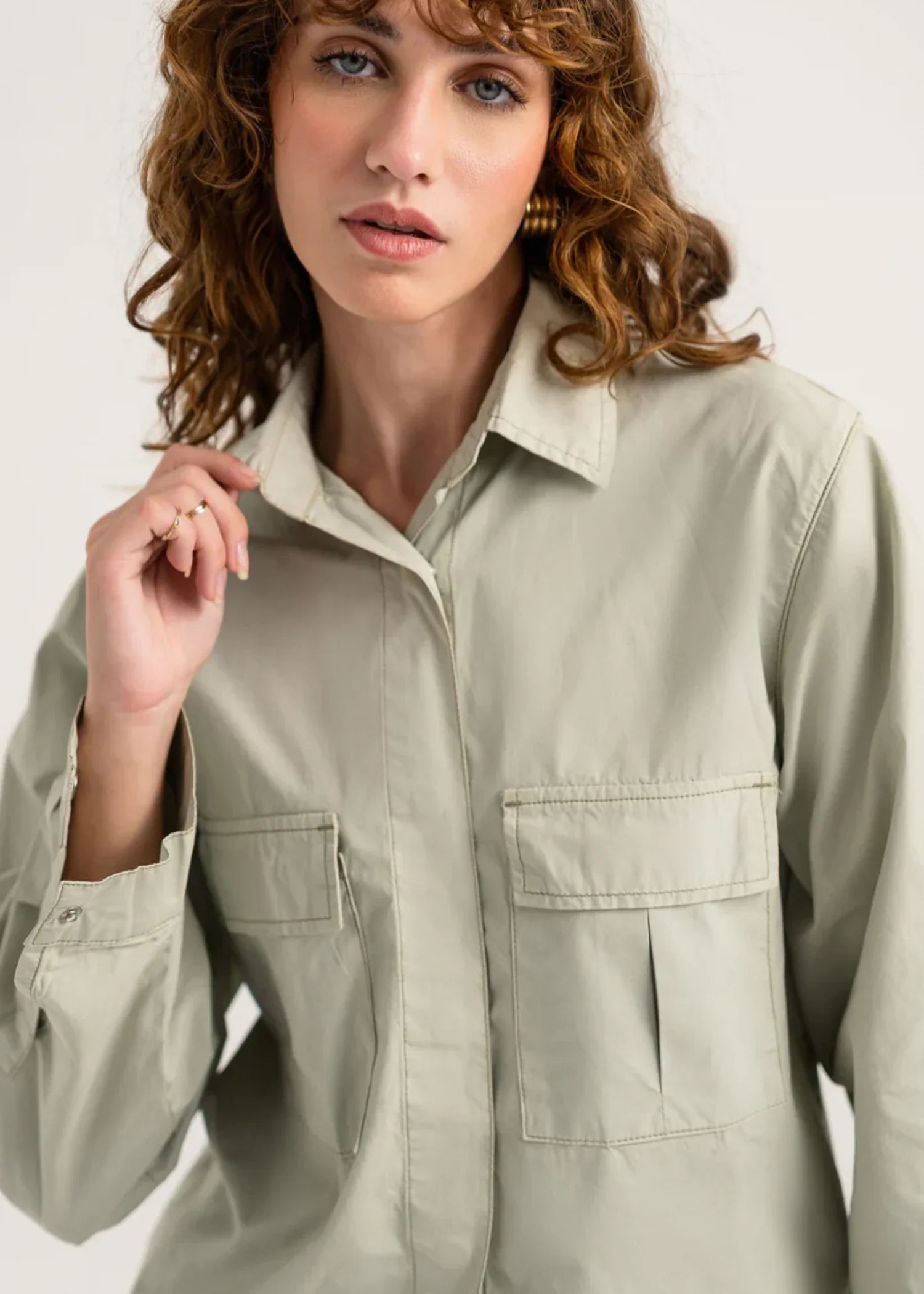 cotton Top in Sage green