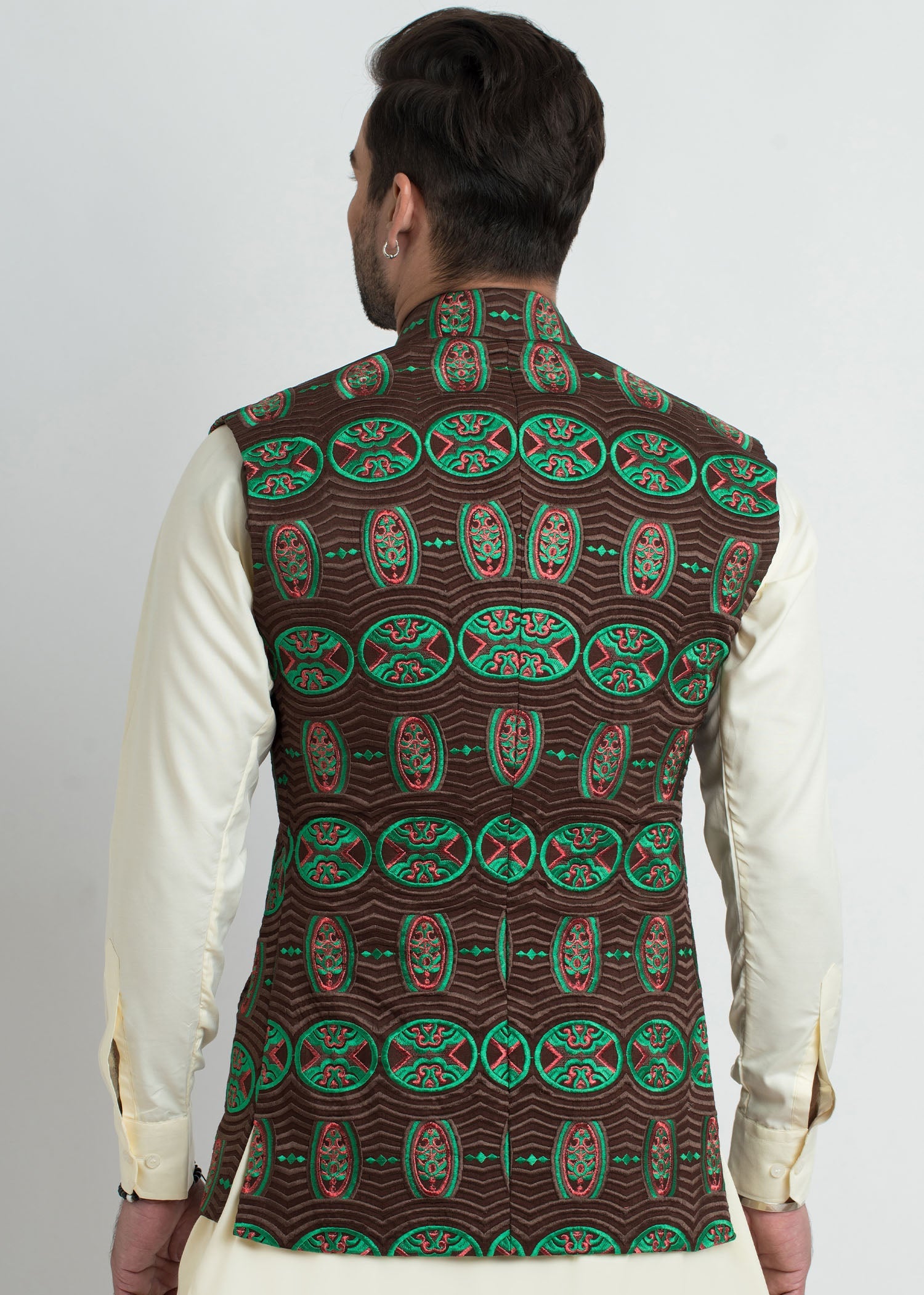 suiting Waistcoat in Brown