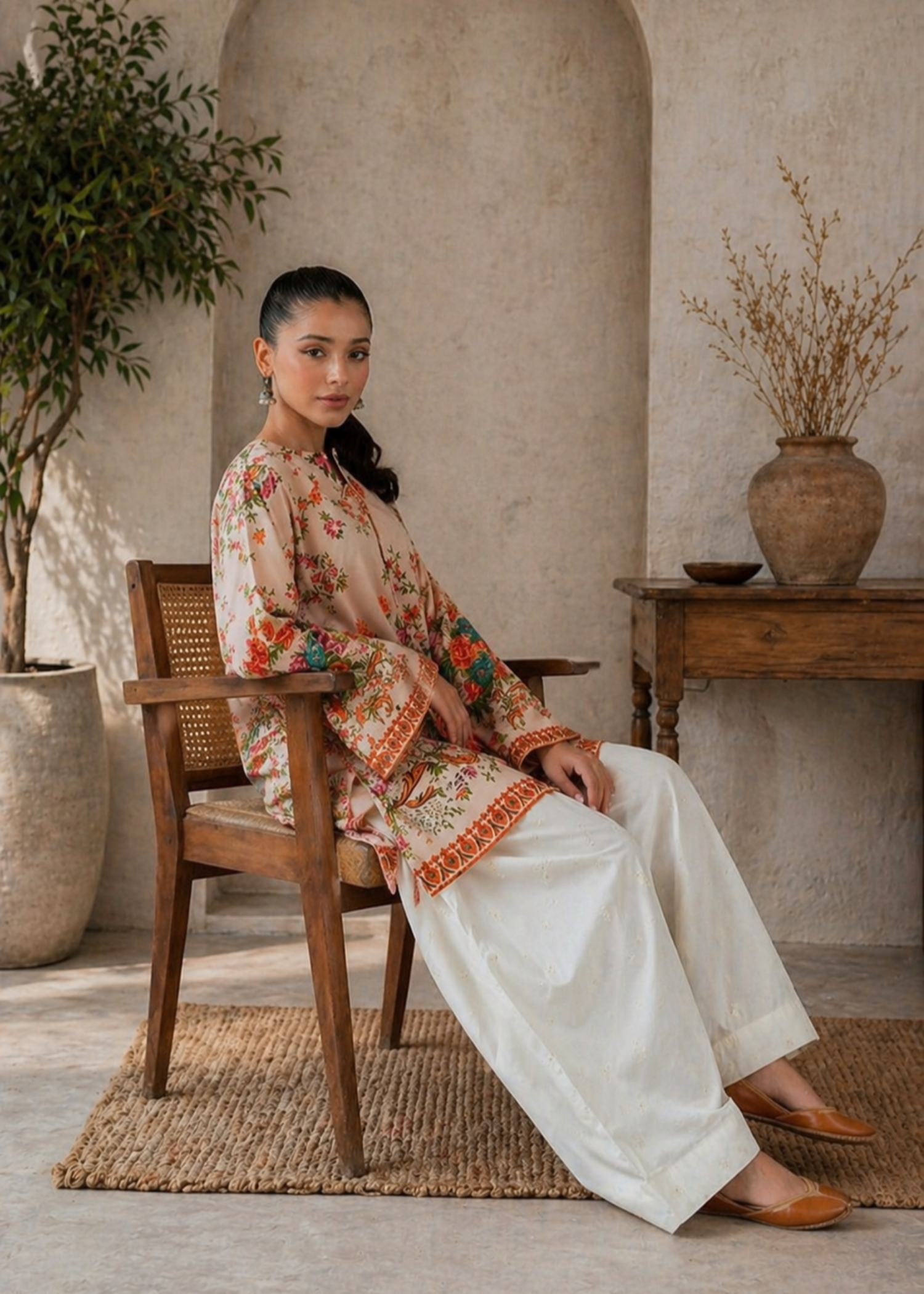 grip Kurta Set in Multi