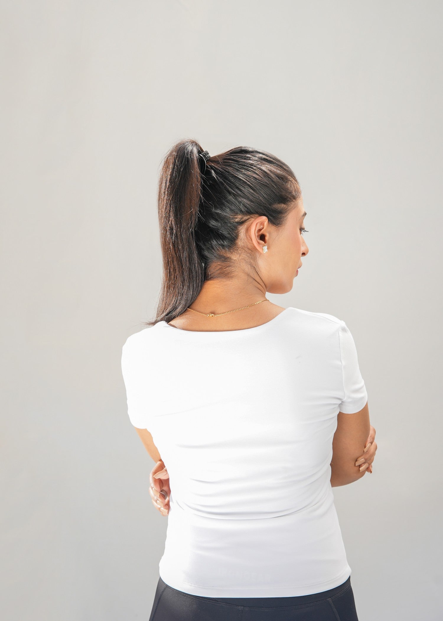 spandex T Shirt in White
