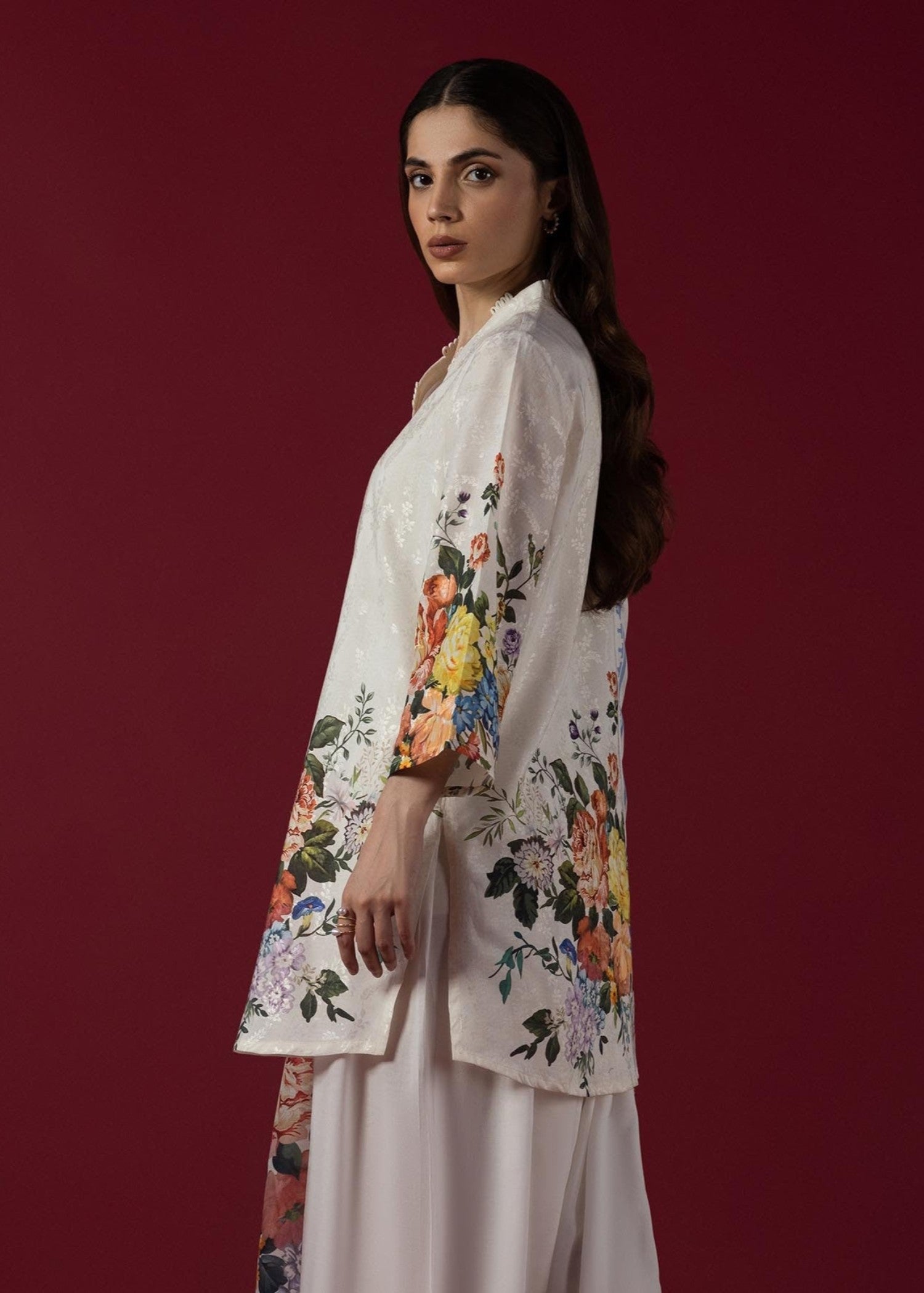 viscose Kurti in White