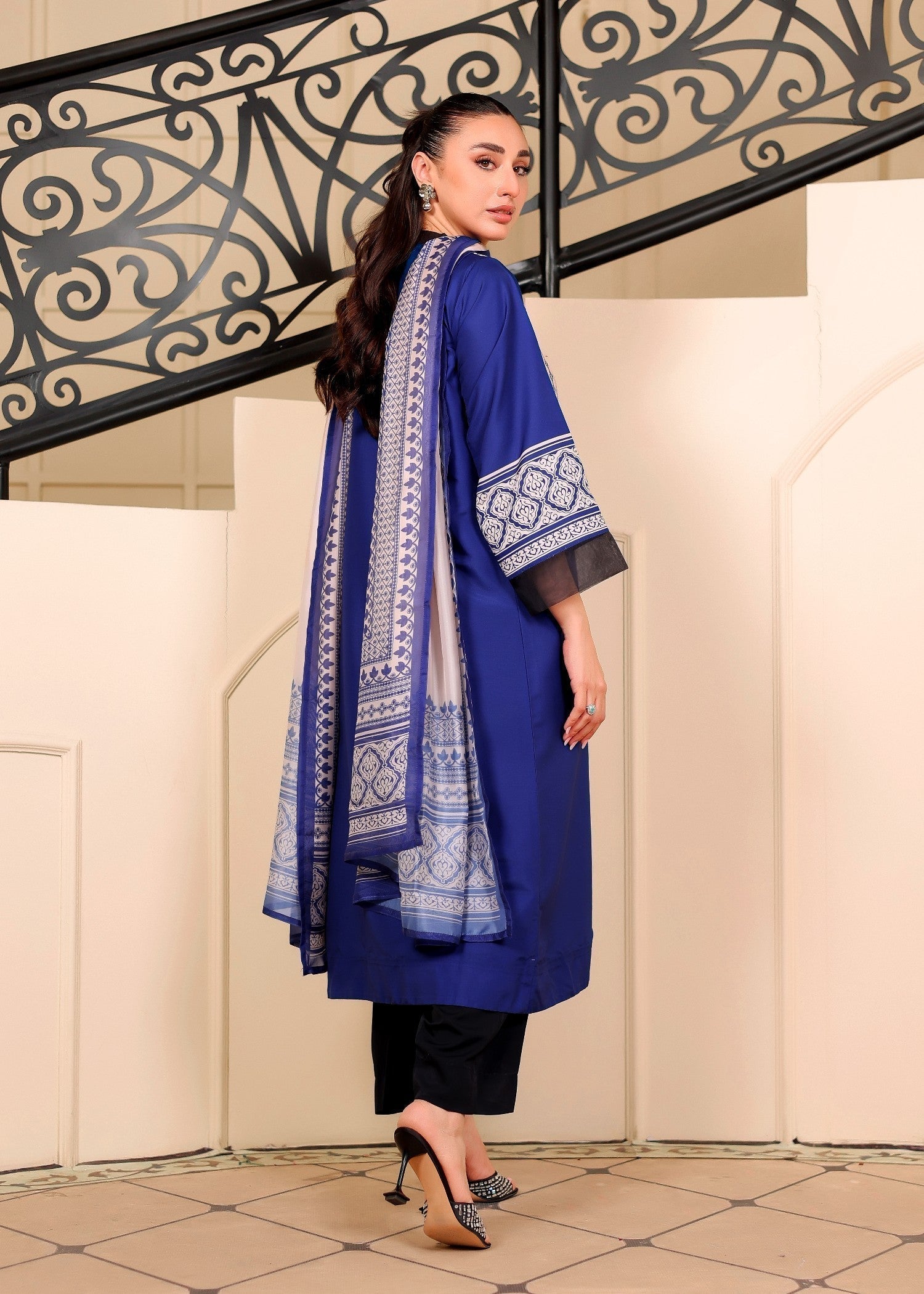 cambric Gown in Blue