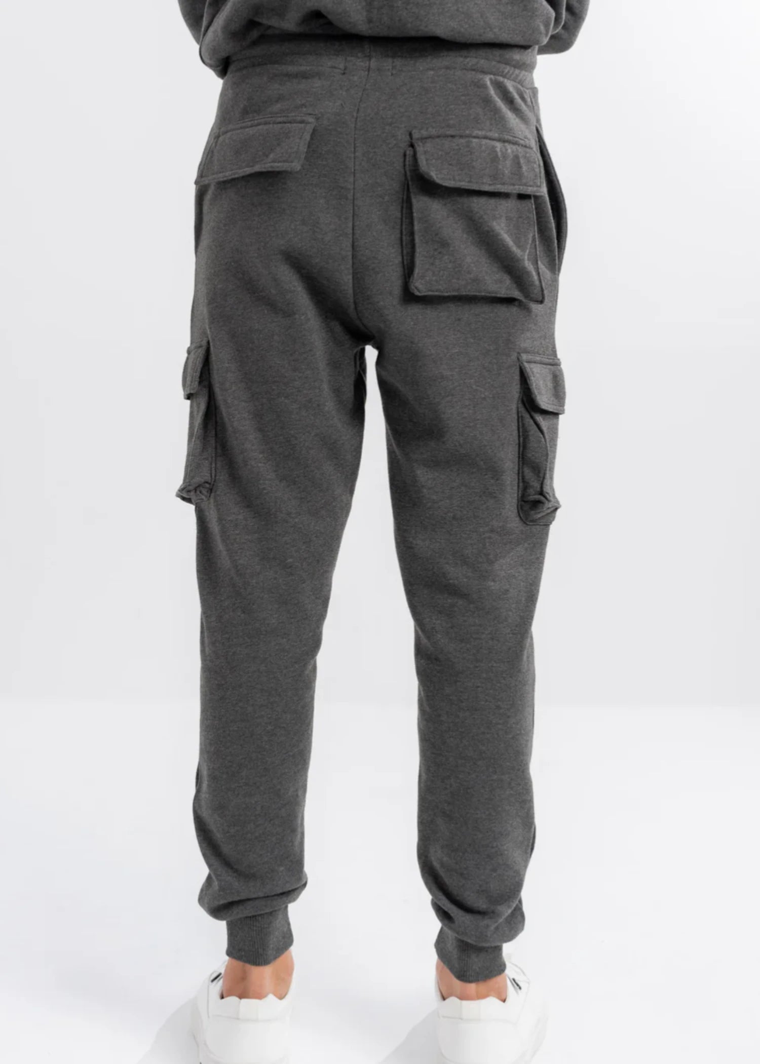 fleece Jogger Pants in Dark grey
