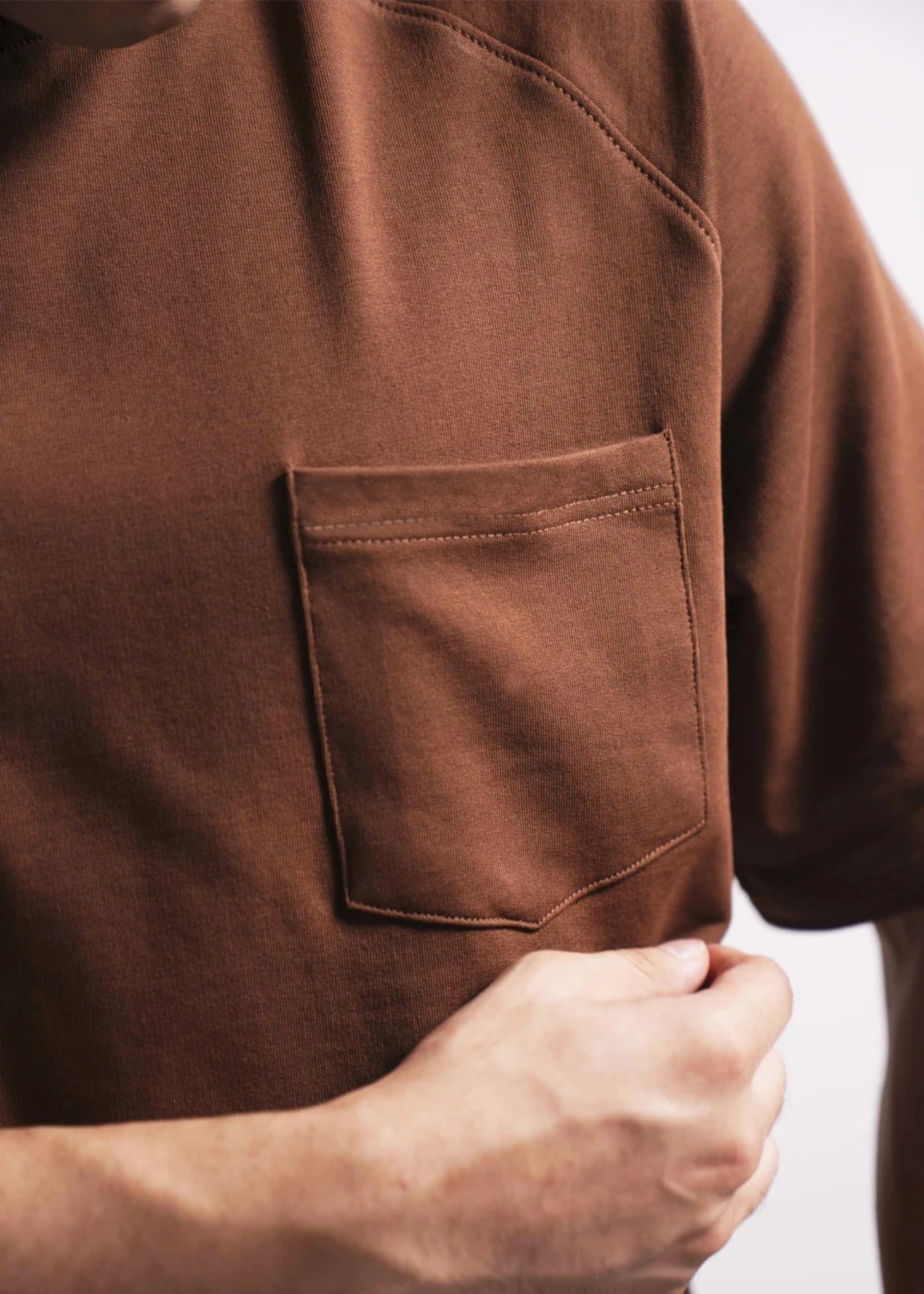 terry T Shirt in Brown