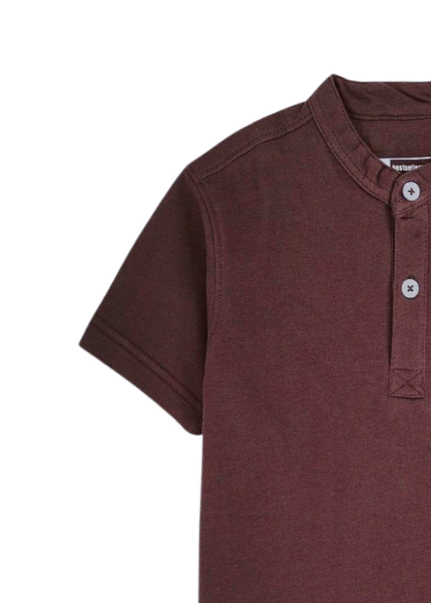 cotton T Shirt in Coffee brown