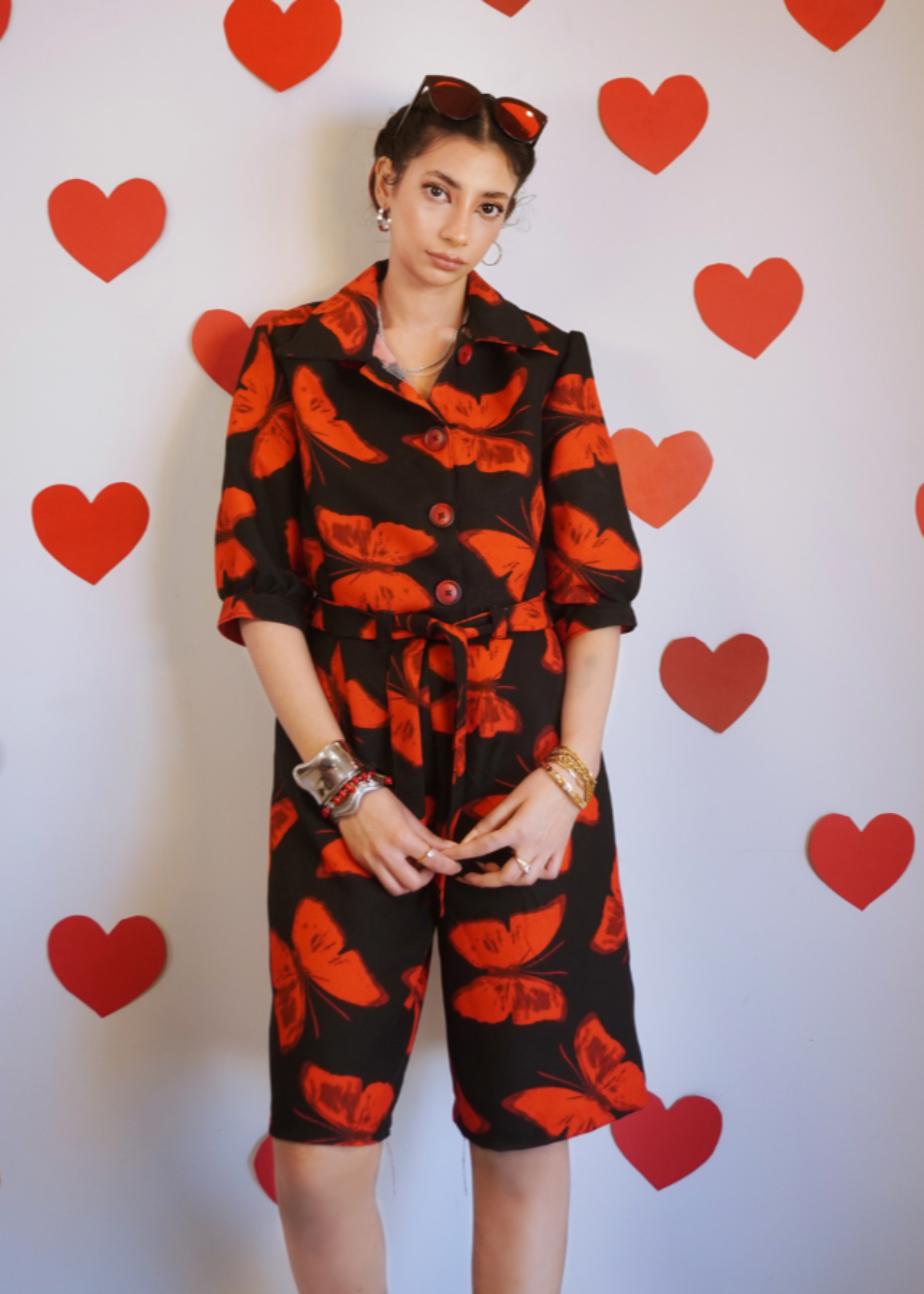 cotton Jumpsuit in Black