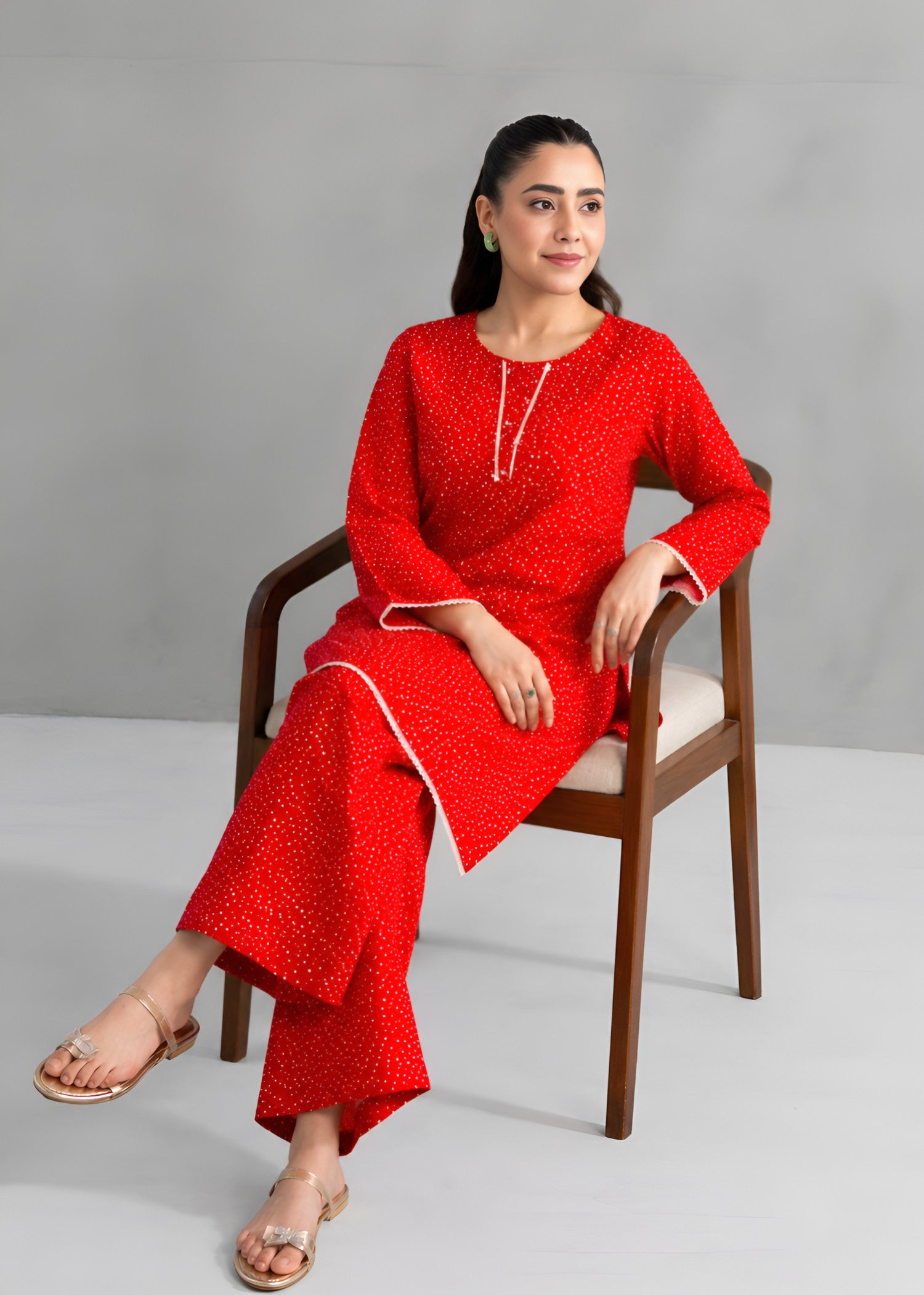 linen Co Ord Sets in Red