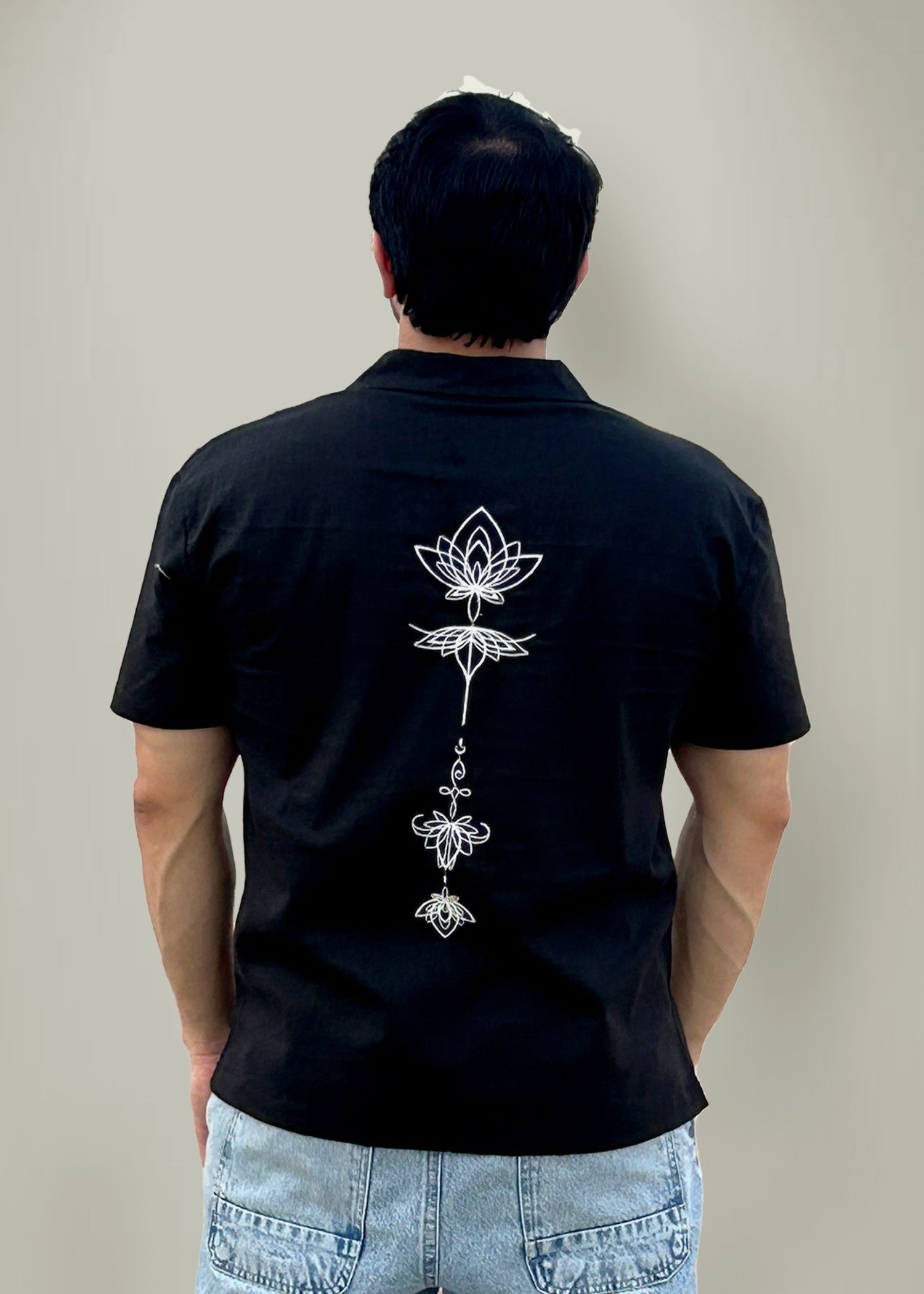 wash & wear Casual Shirt in Black