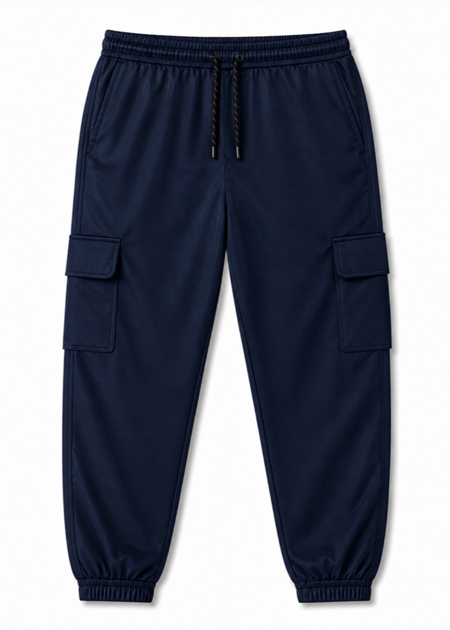 polyester Trousers in Moonlight blue