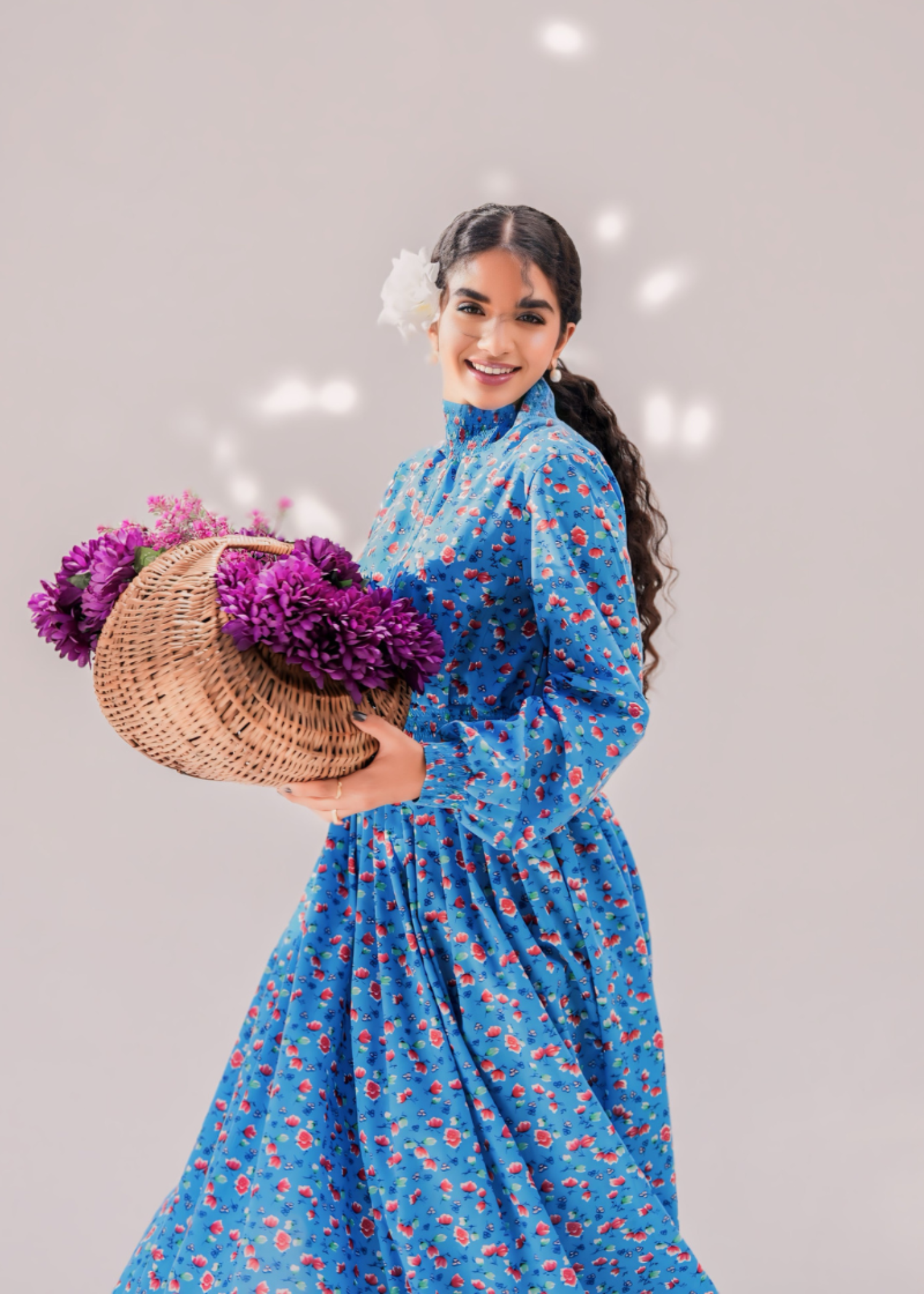 cotton Dress in Blue