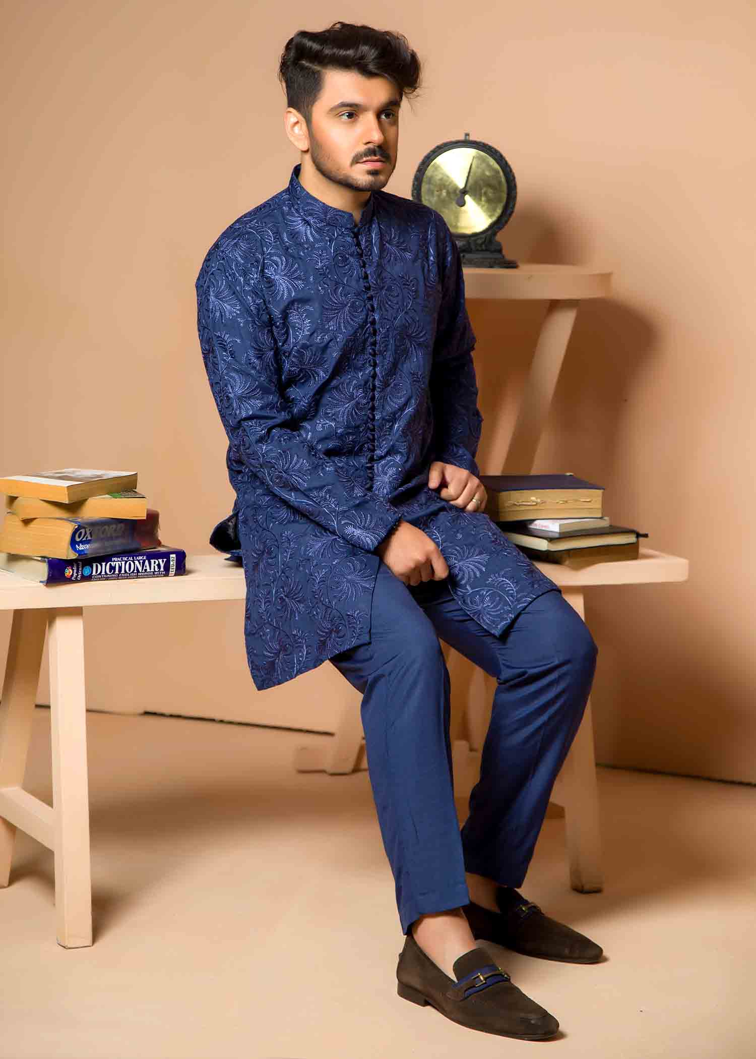wash & wear Kurta Set in Blue