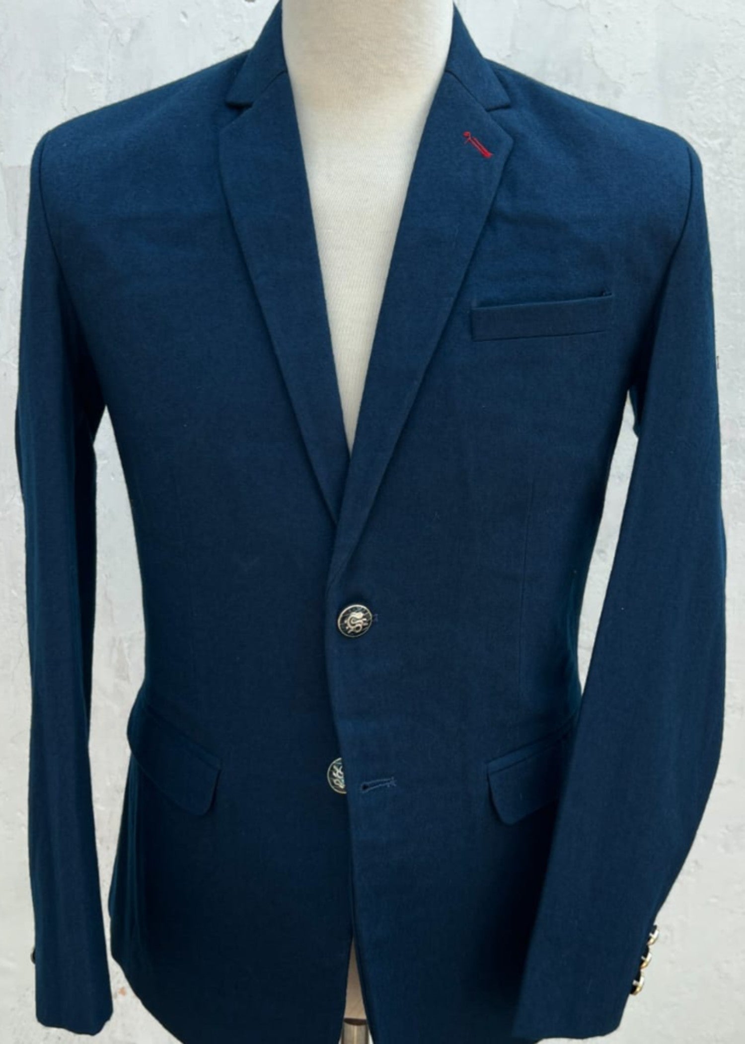 wool Blazer in Yale blue
