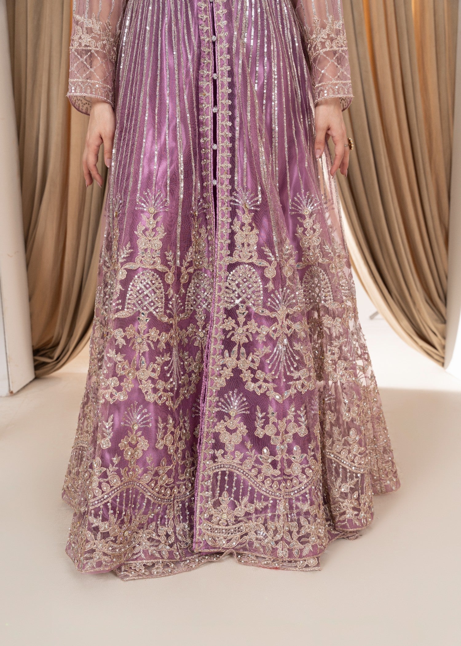 net Maxi in Bright lavender