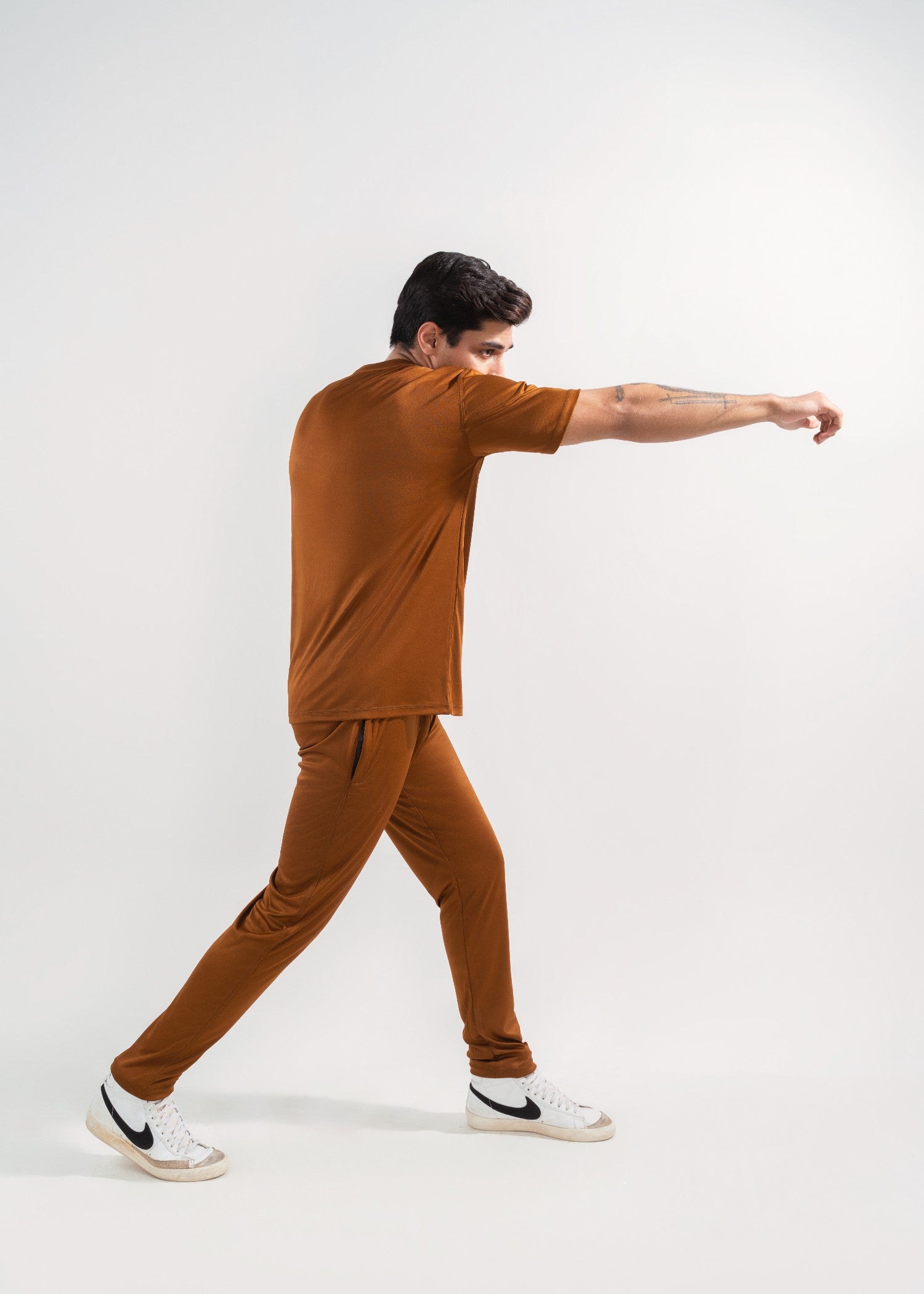 polyester Tracksuit in Rustic brown