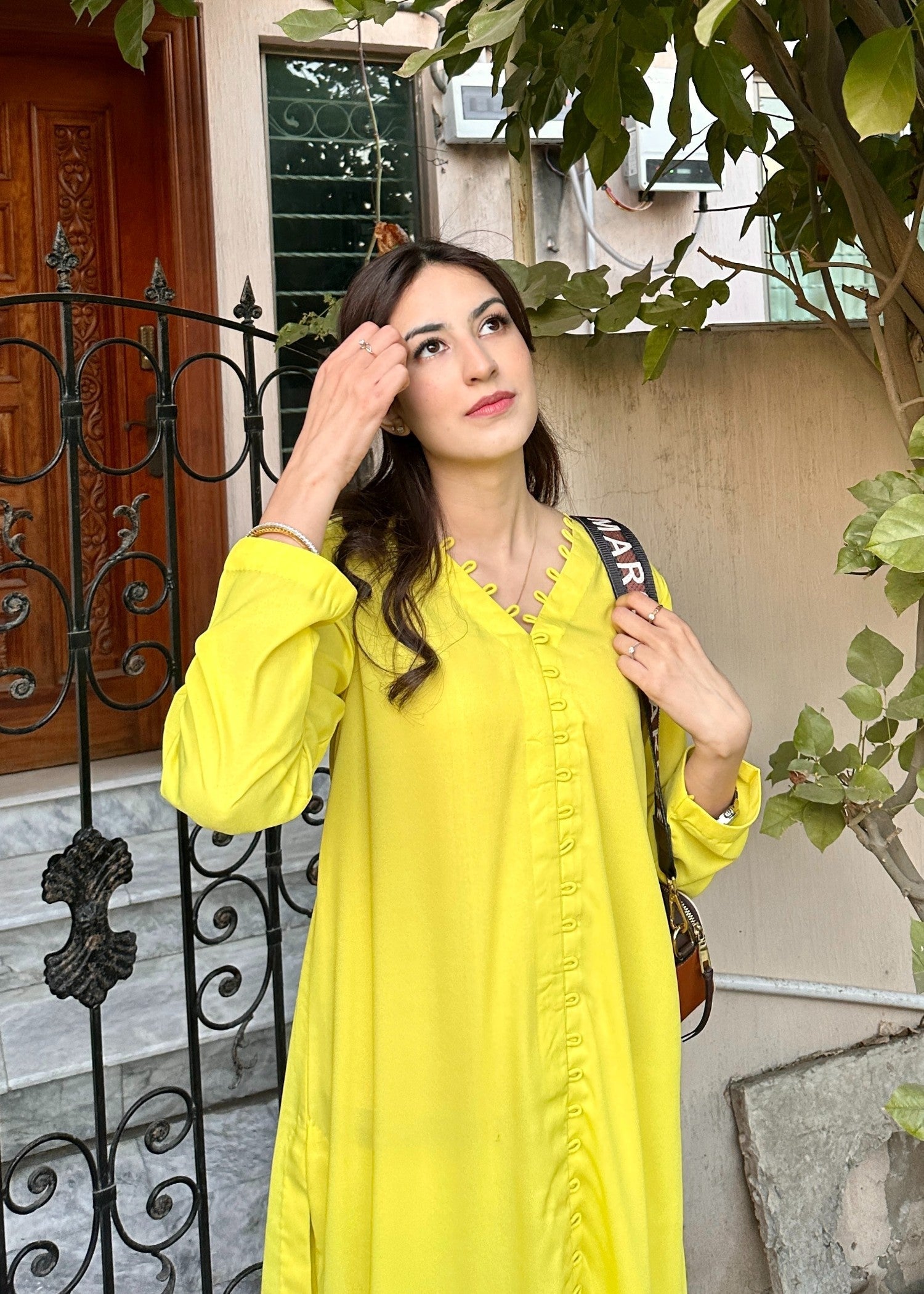 crepe Co Ord Sets in Lemon
