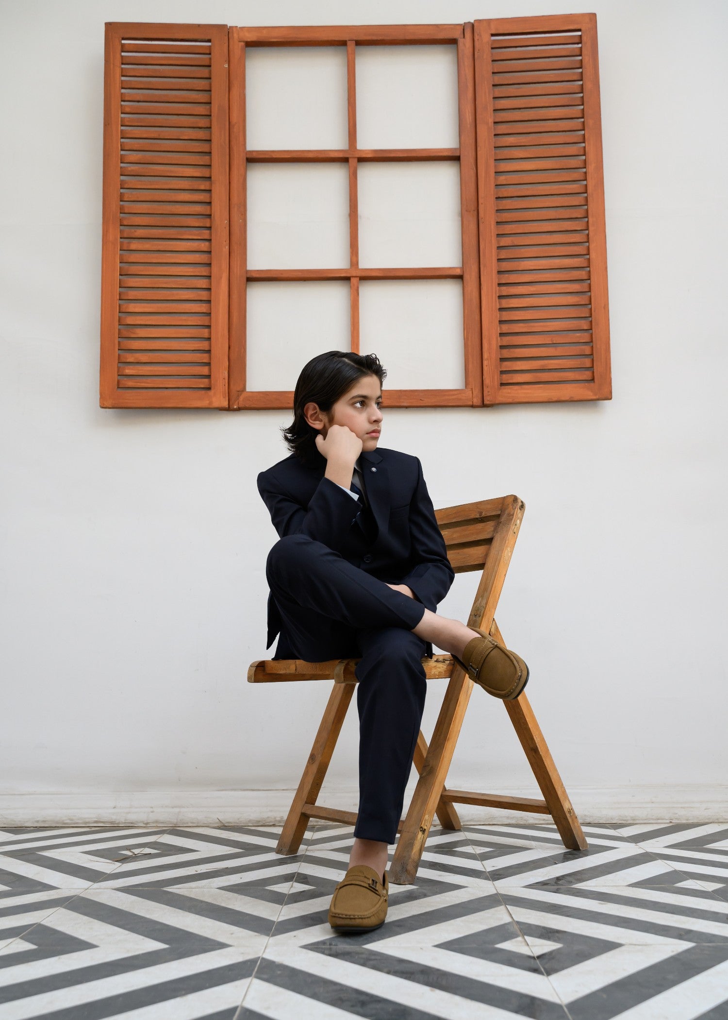 wash & wear Suits in Navy blue