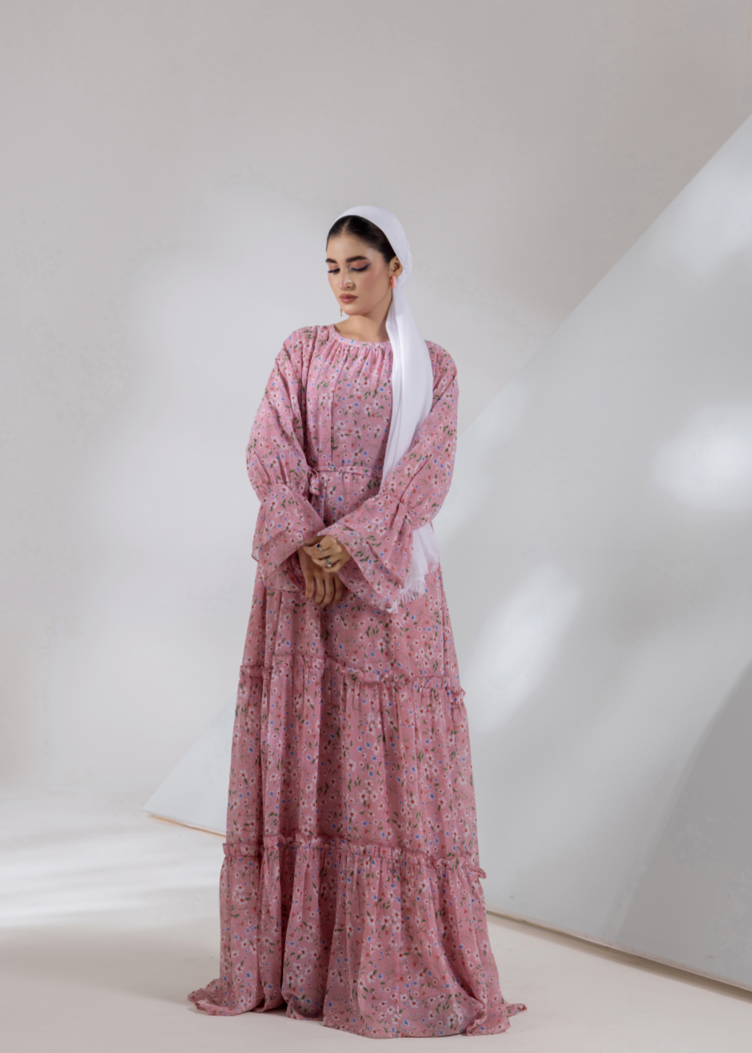 chiffon Maxi in Pink