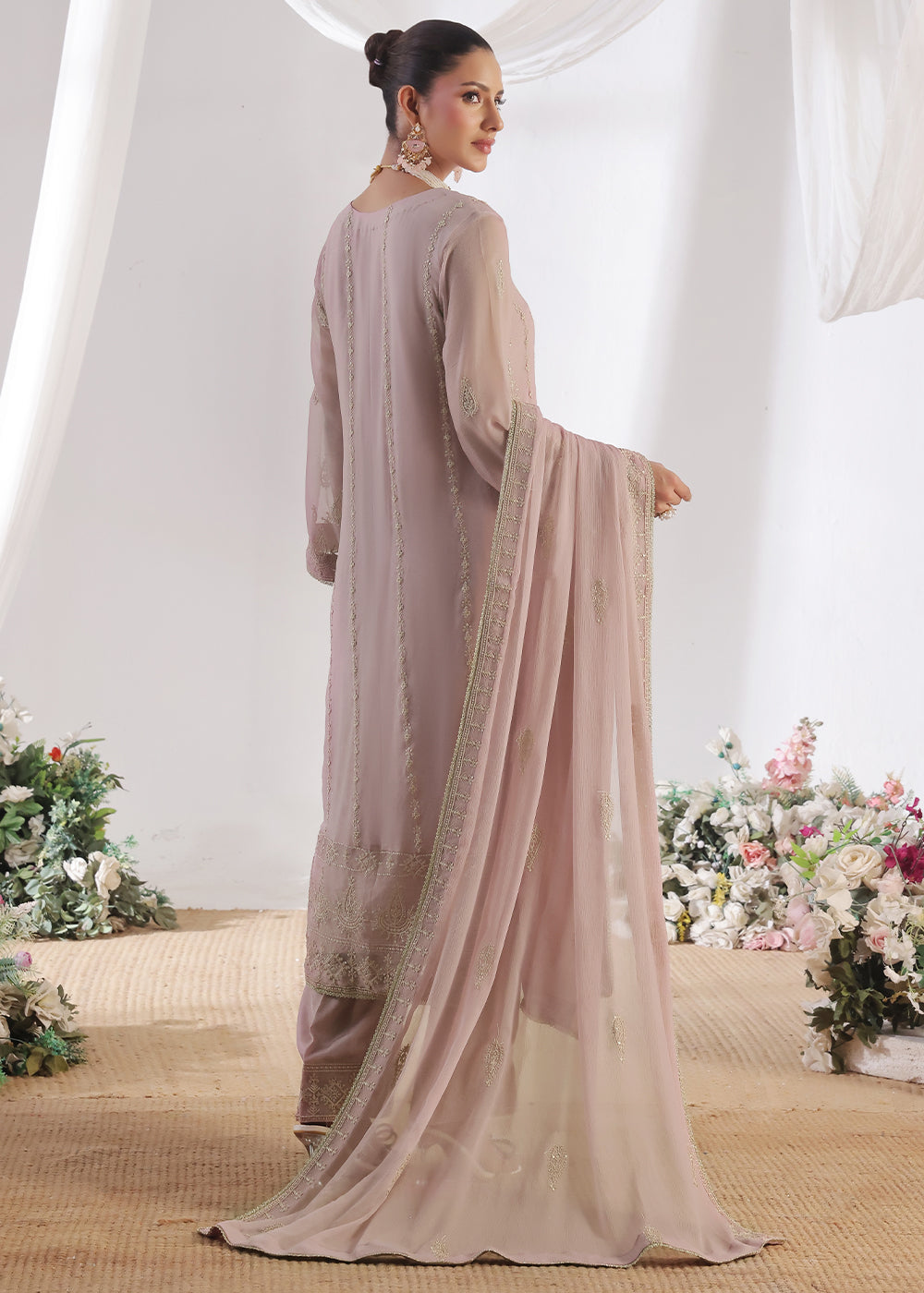 chiffon Unstitched in Frosted lavender