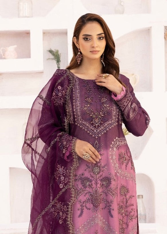 chiffon Kurta Set in Mauve