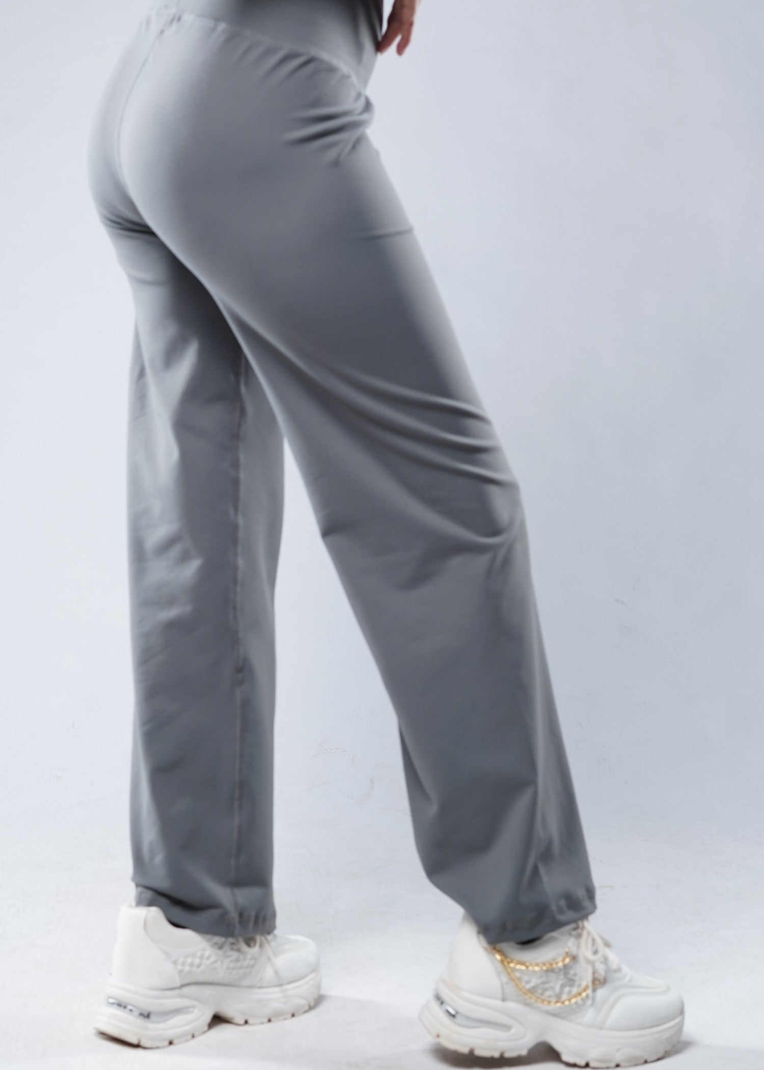 polyester nylon Yoga Pants in Grey
