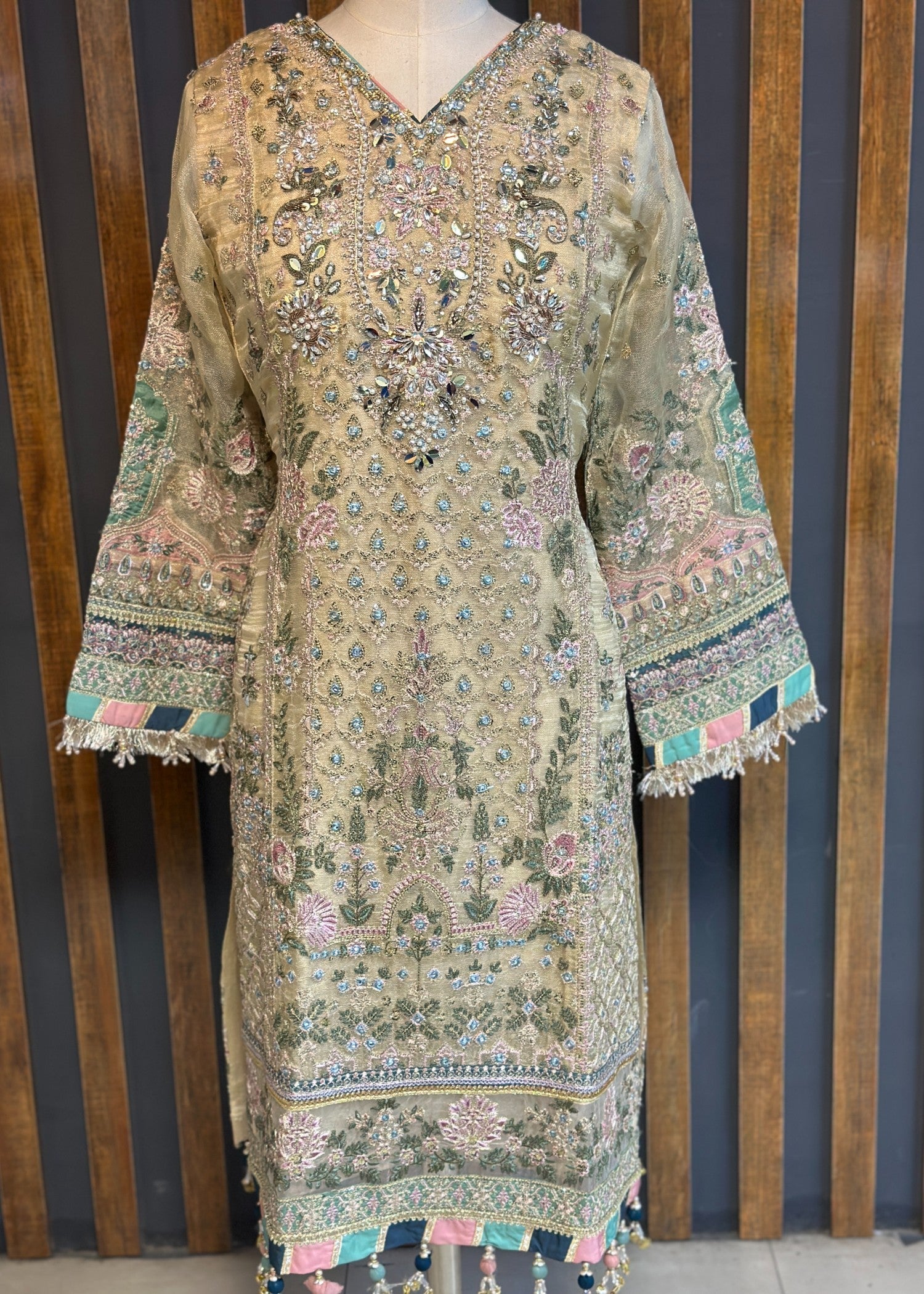 masuri Kurta Set in Beige