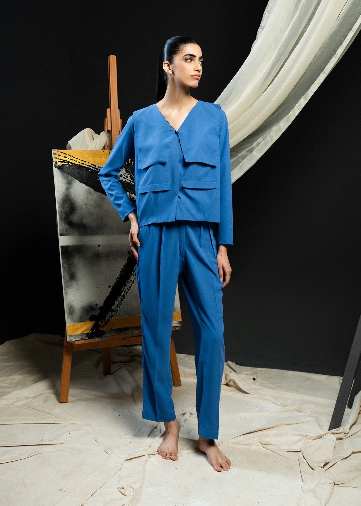 georgette Co Ord Sets in Blue