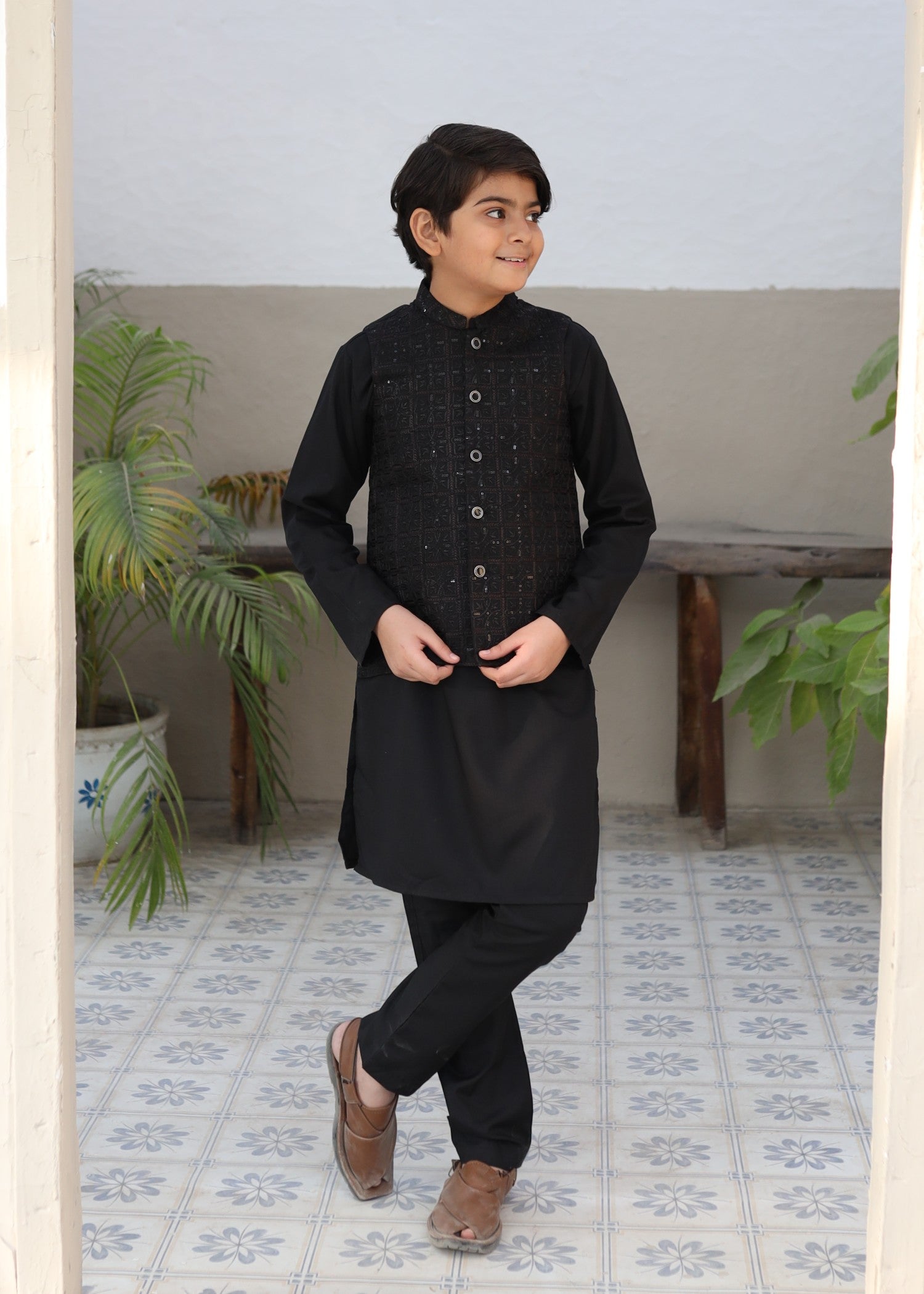suiting Waistcoat in Onyx