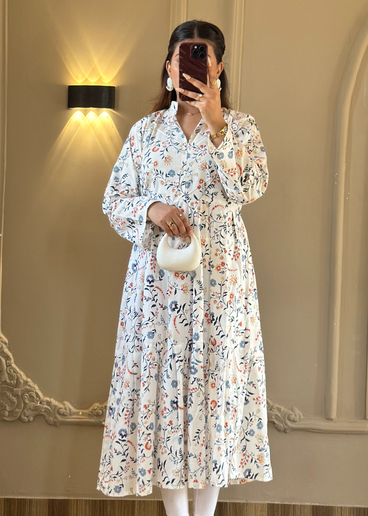 cotton Dress in White