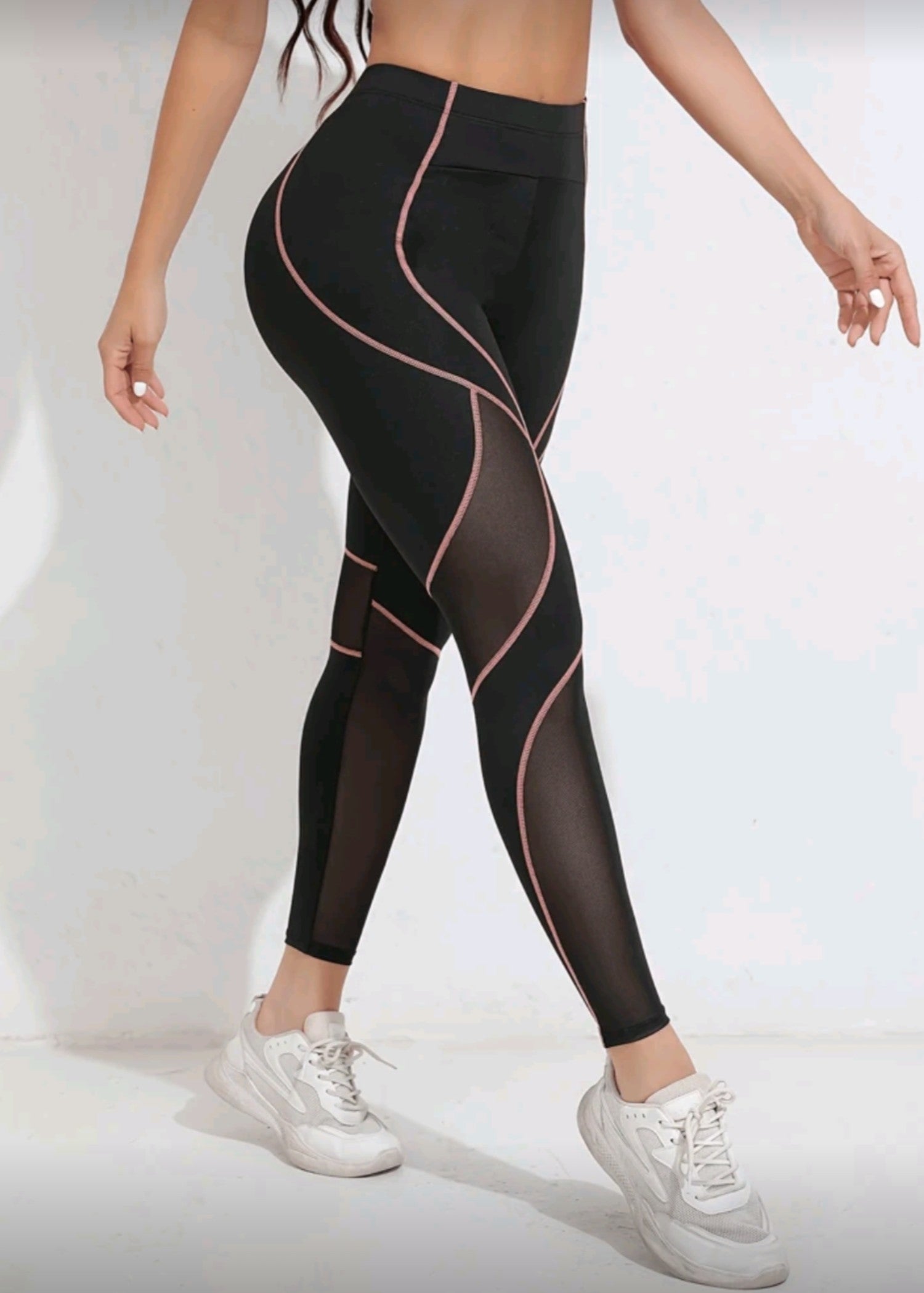 polyester Leggings in Black
